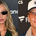 Alix Earle (left) Tom Brady (right)