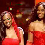 Kandi Burruss and Riley Burruss during an event.