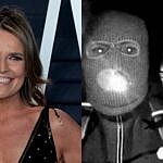 Photo collage of Savannah Guthrie and her mother Nancy Guthrie's suspected kidnapper