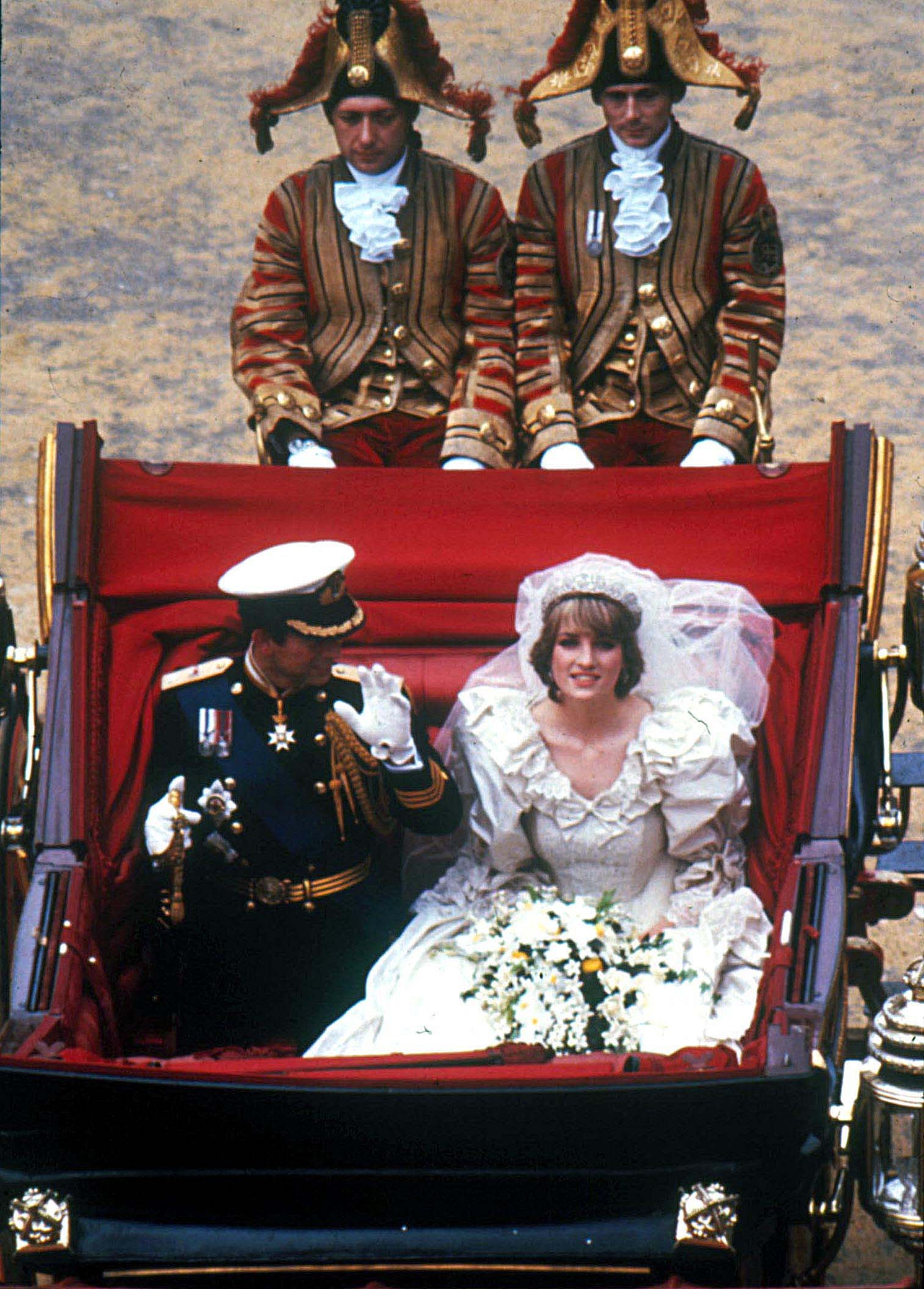 Princess Diana and Prince Charles Wedding Day