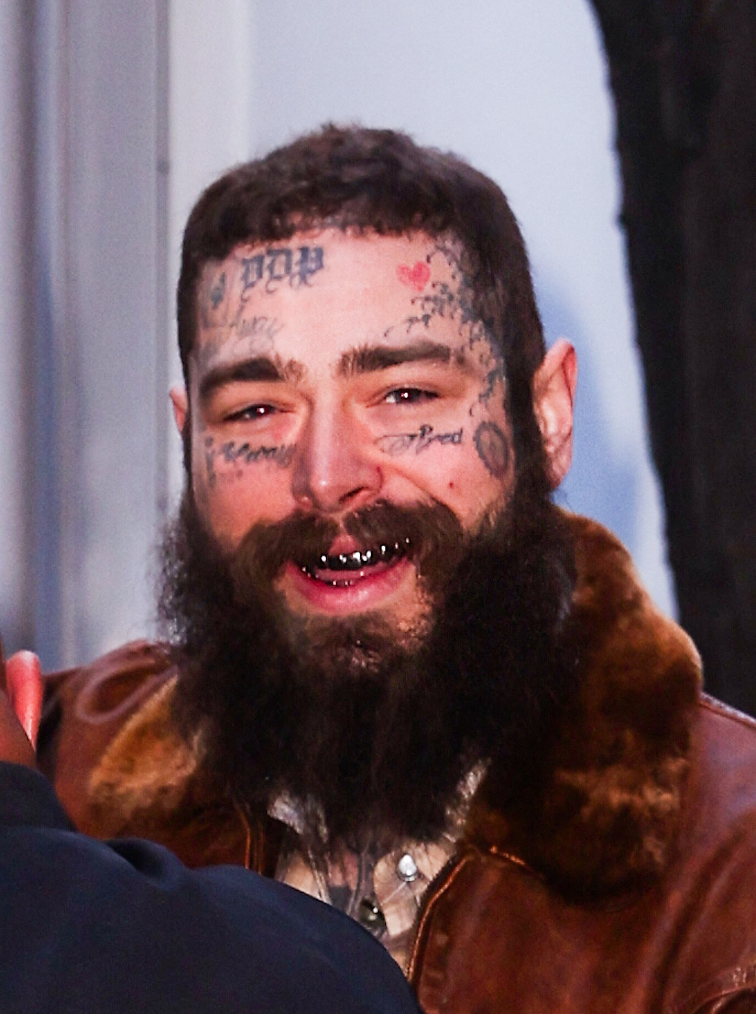 Post Malone is seen arriving to Radio City for the SNL 50 Homecoming Concert this afternoon in New York City