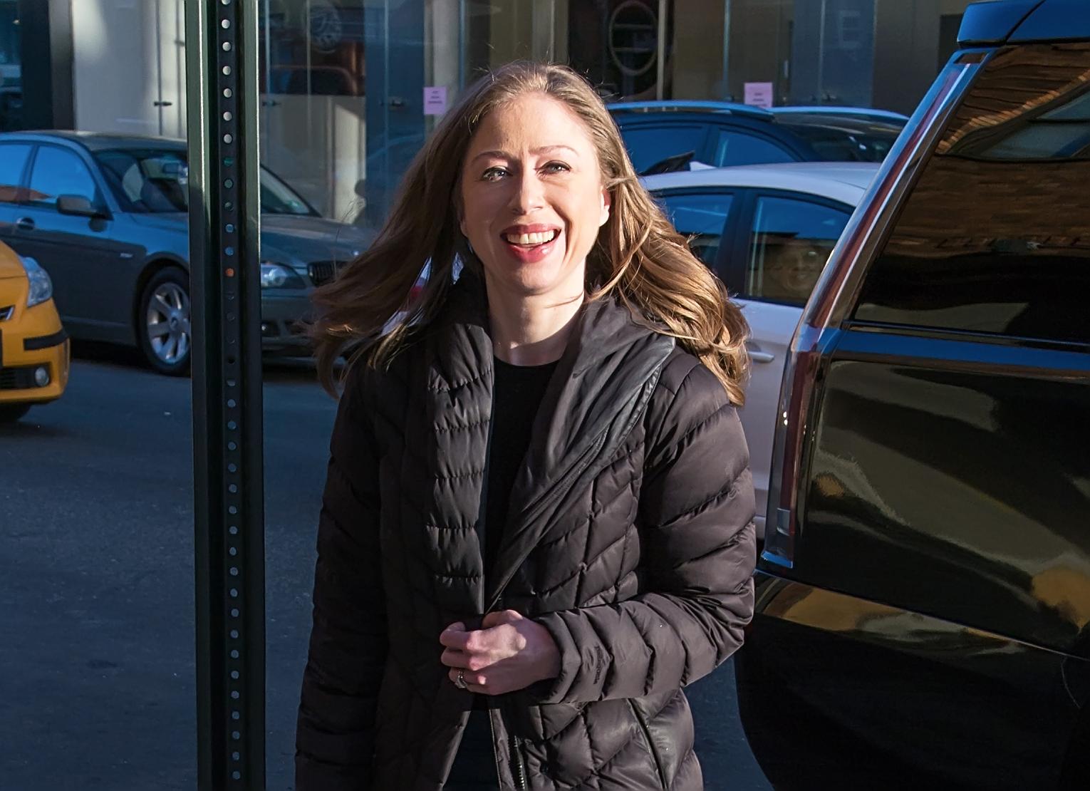 Chelsea Clinton visits The Daily Show with Trevor Noah in New York