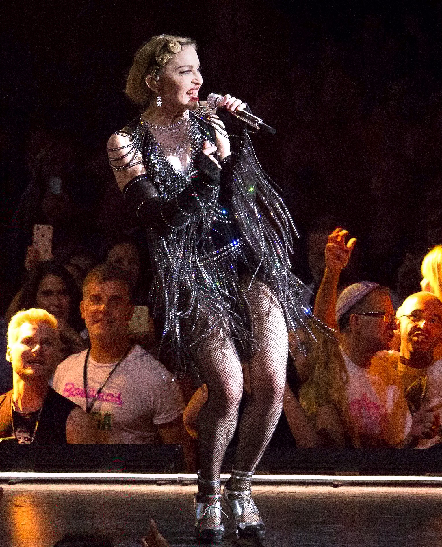 Madonna performing at Madison Square