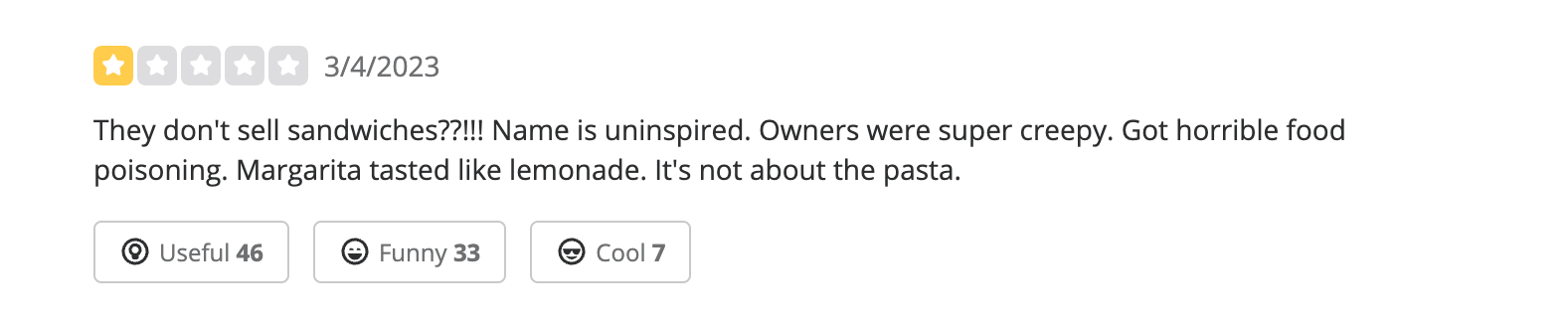 'VPR' Schwartz & Sandy's Slammed In Reviews, Cites Douchebag Owner & Roach-Quel