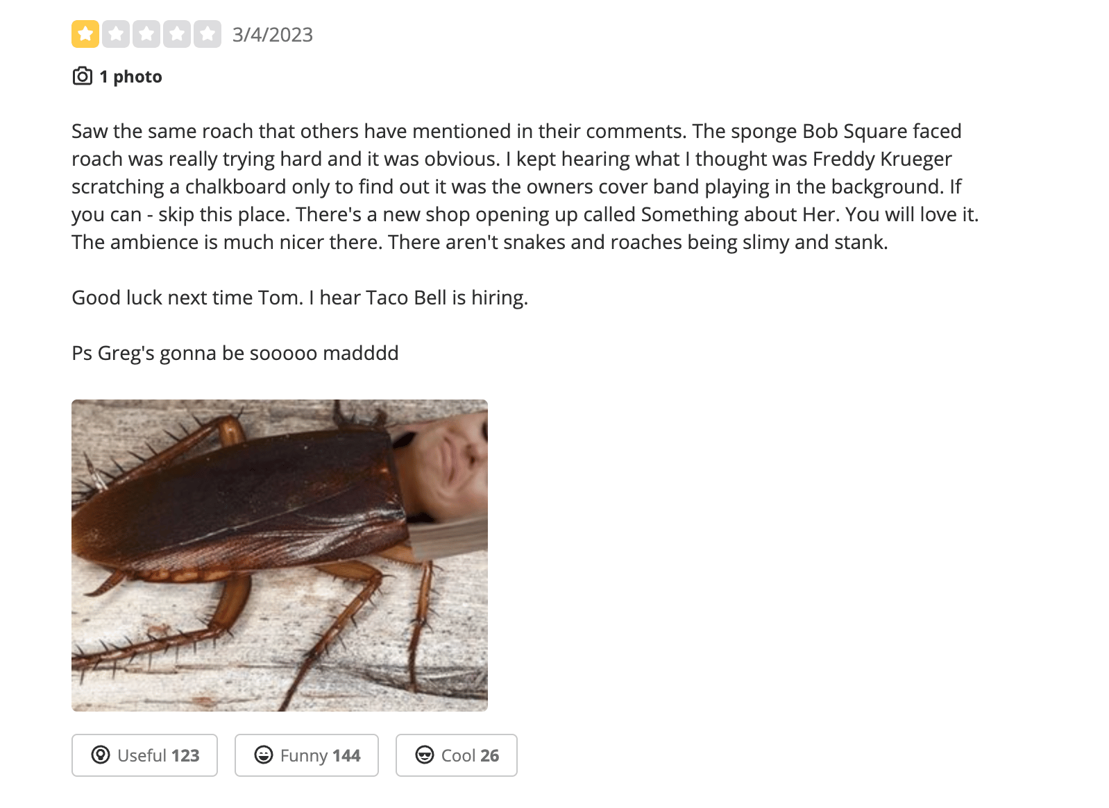 'VPR' Schwartz & Sandy's Slammed In Reviews, Cites Douchebag Owner & Roach-Quel
