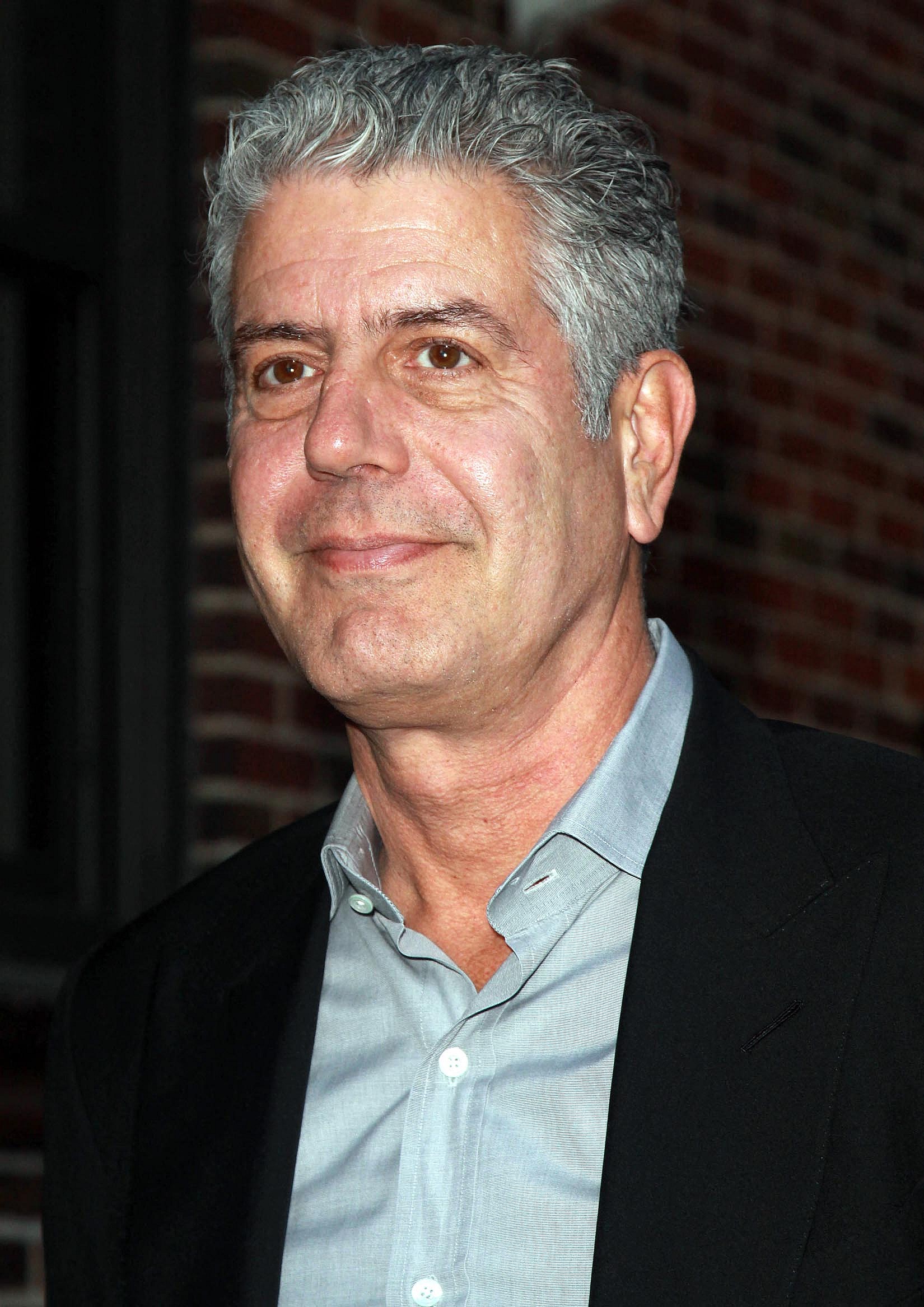 Anthony Bourdain smiling