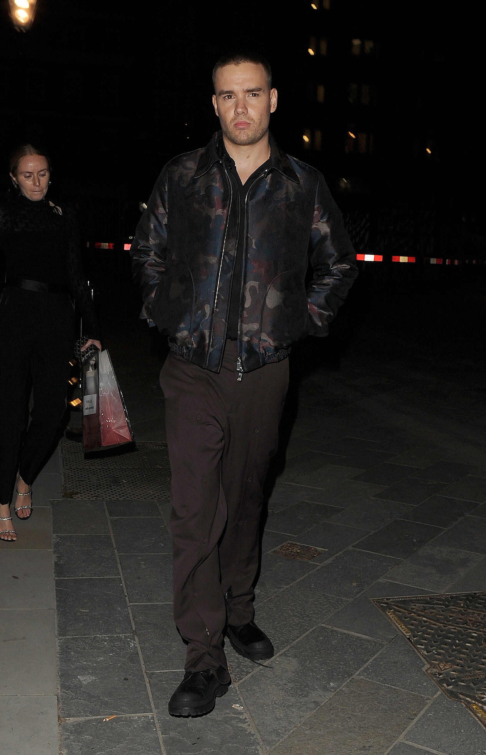 Celebrities leaving The Maine Mayfair having attended the Vogue Self Portrait party