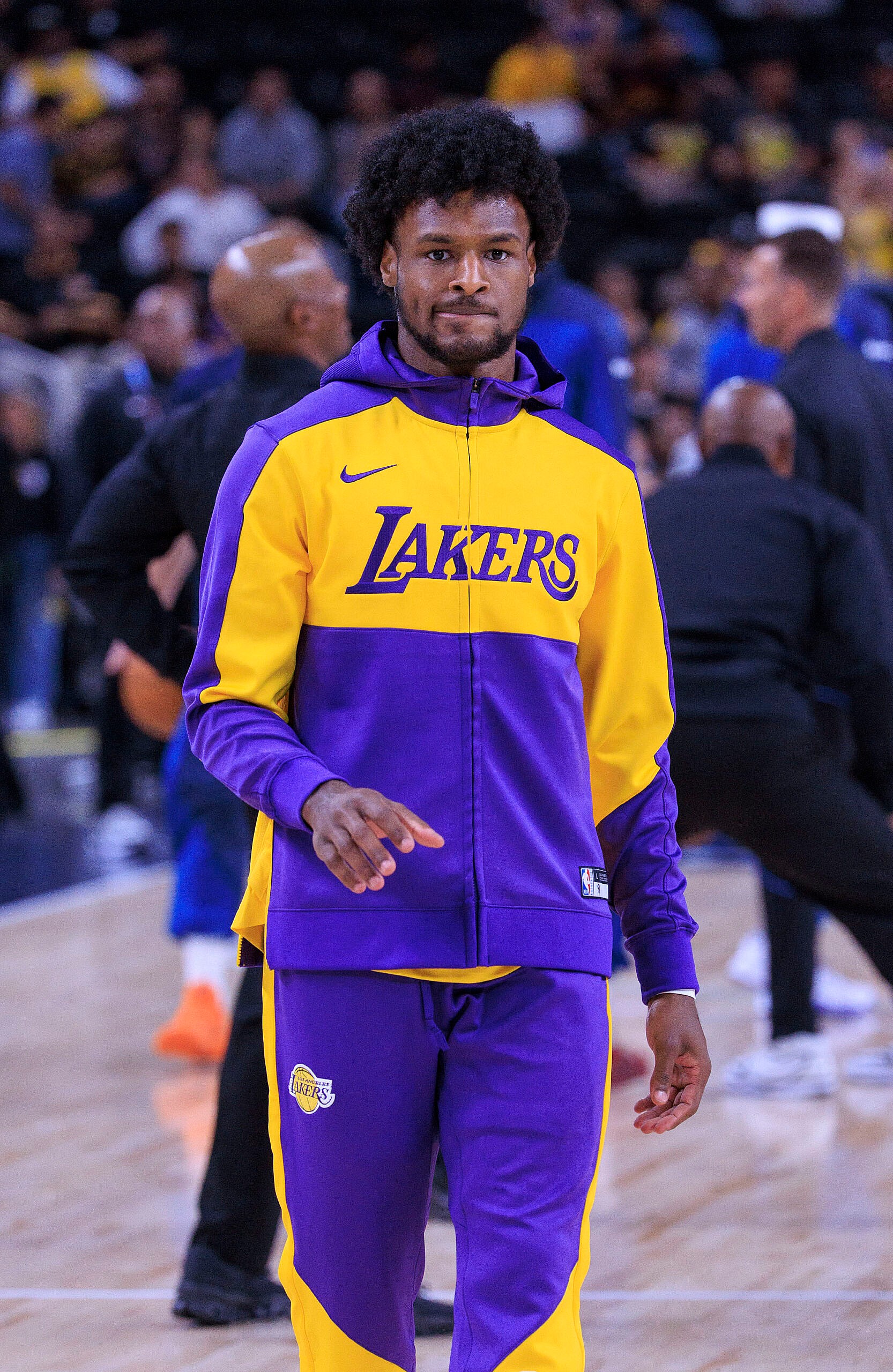 Bronny James during Lakers vs. Timberwolves