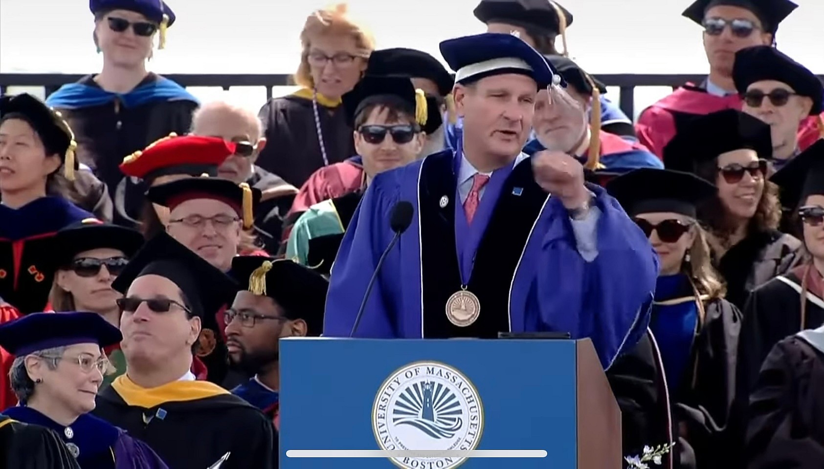 Rob Hale, co-owner of Boston Celtics, at UMass Boston graduation