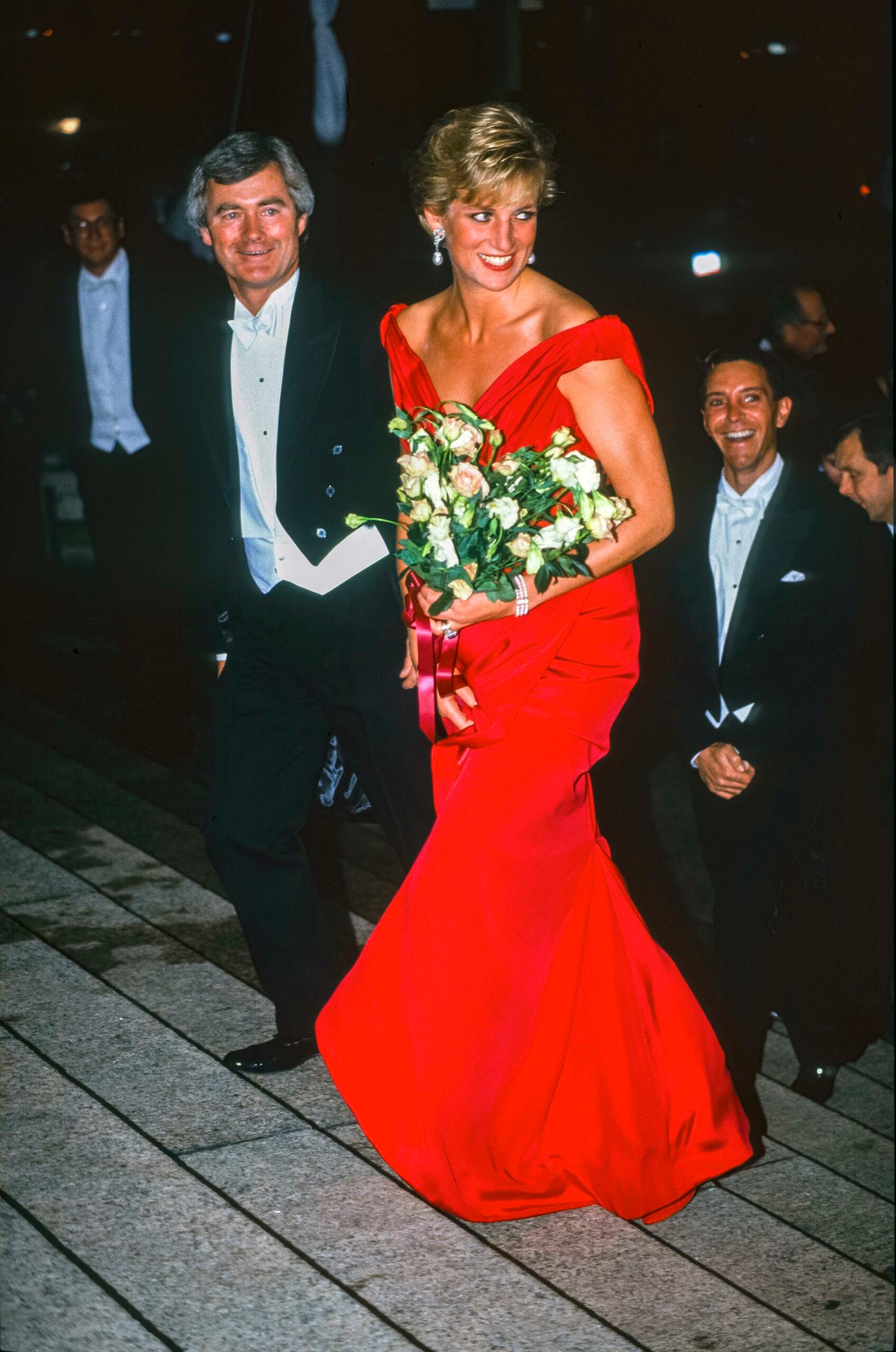 Princess Diana Attends the Royal Gala Evening to Benefit the London City Ballet