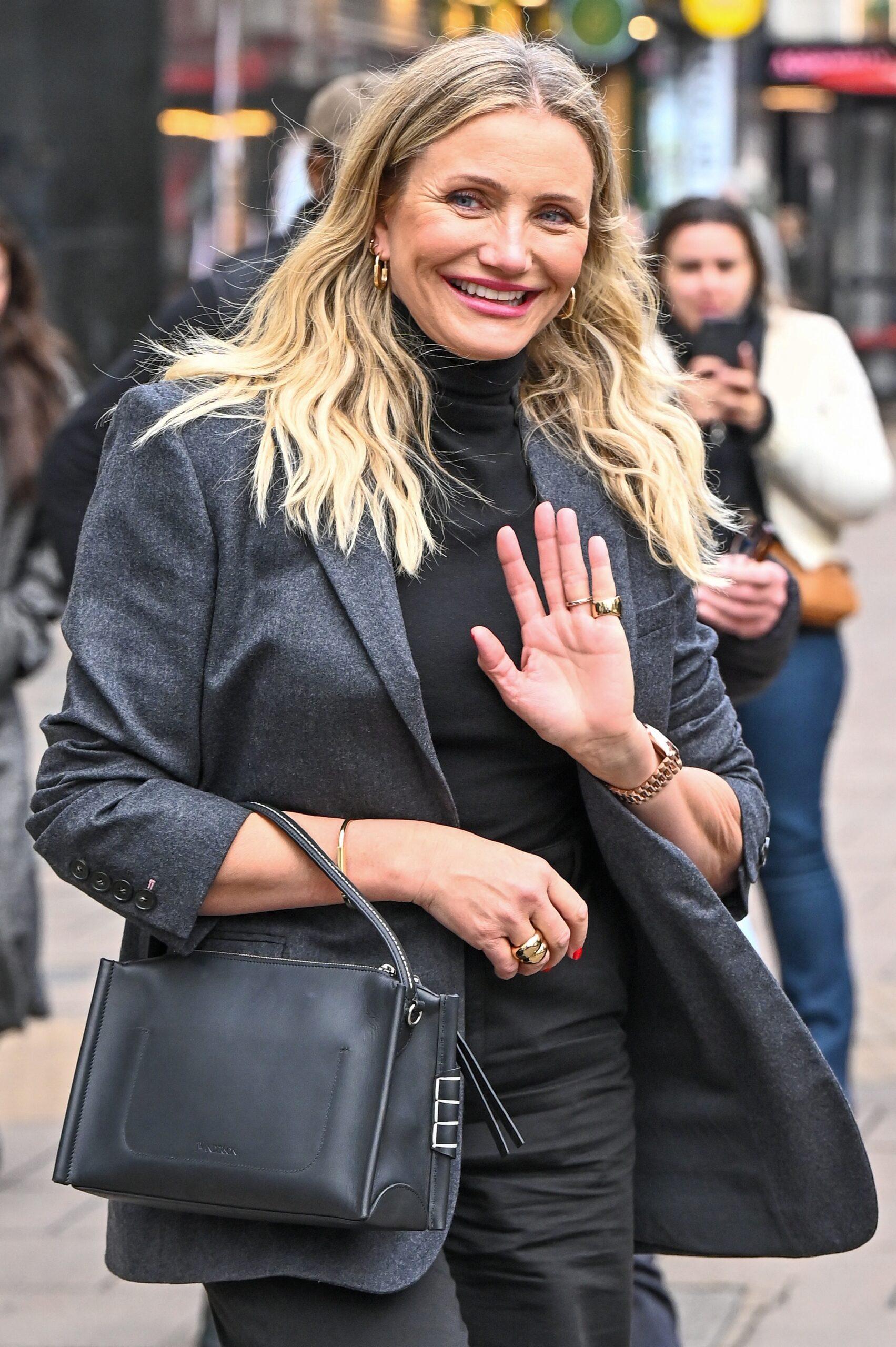 Cameron Diaz seen leaving Global Studios