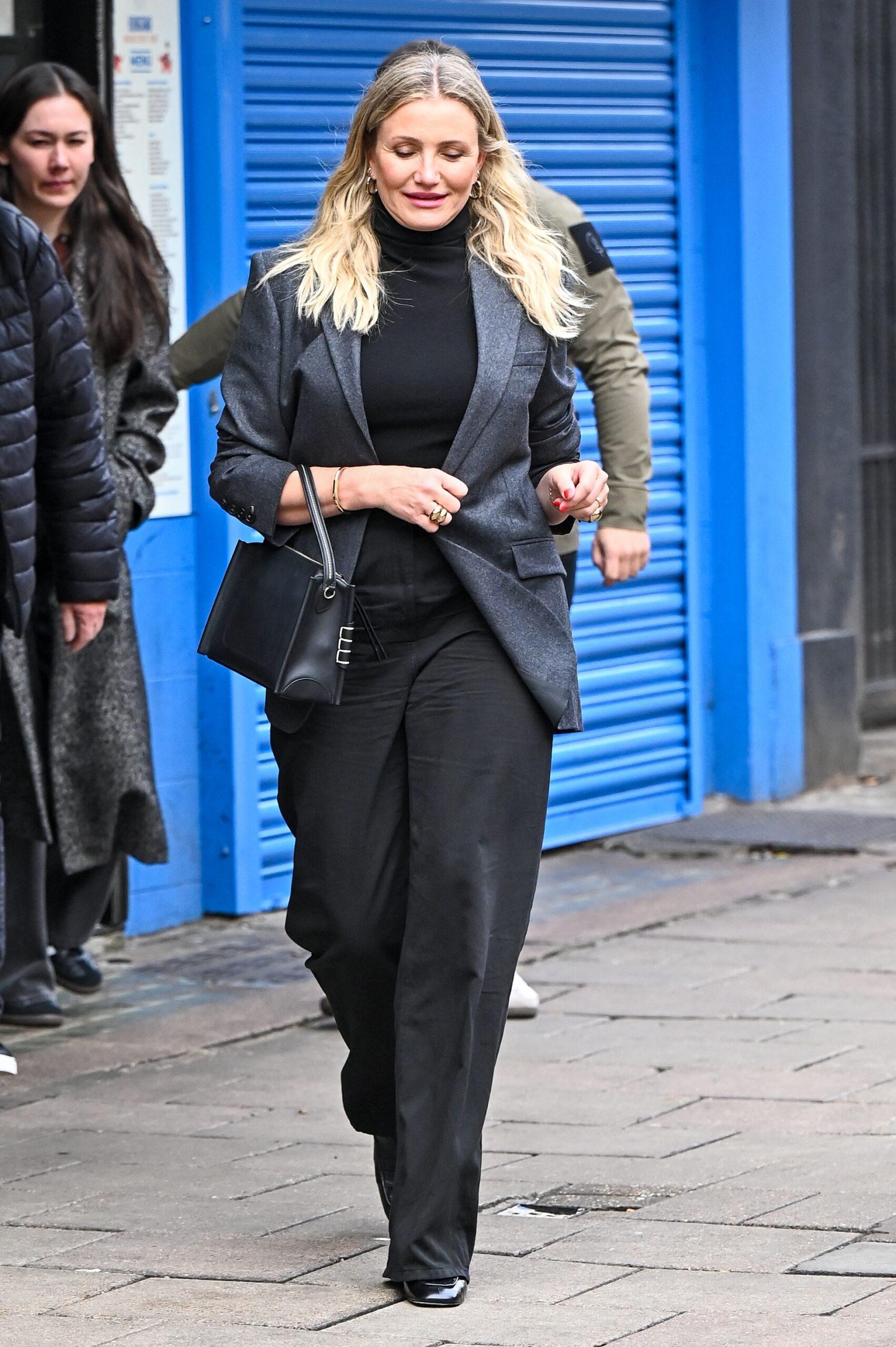 Cameron Diaz seen leaving Global Studios