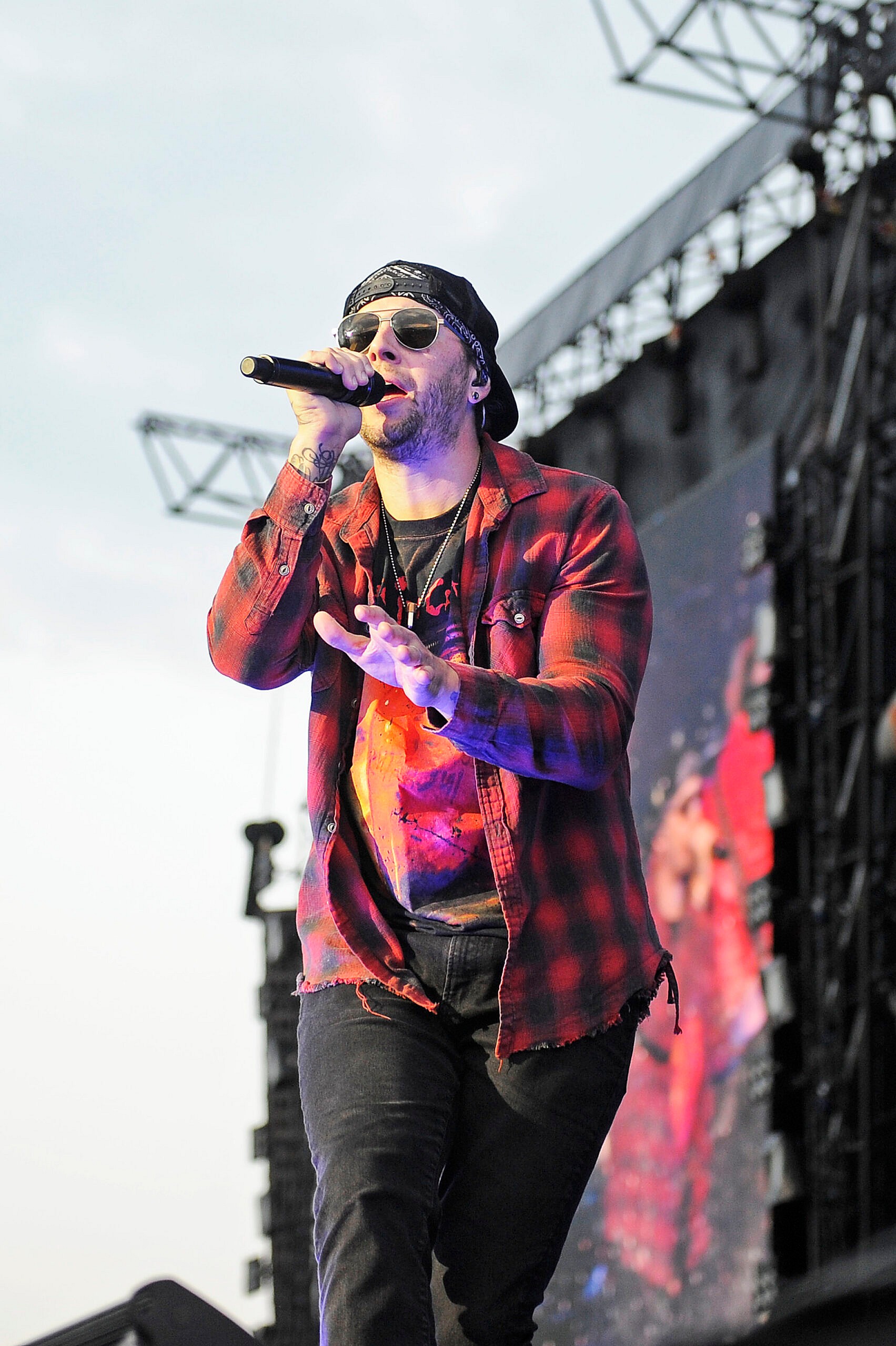 Avenged Sevenfold performing at Download Festival