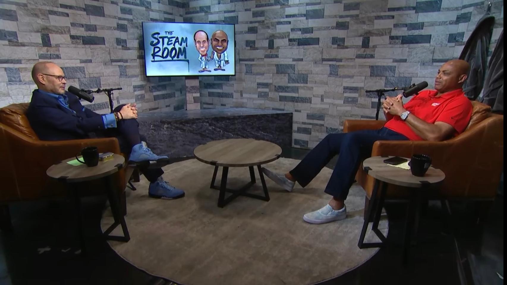 Ernie Johnson and Charles Barkley on The Steam Room podcast