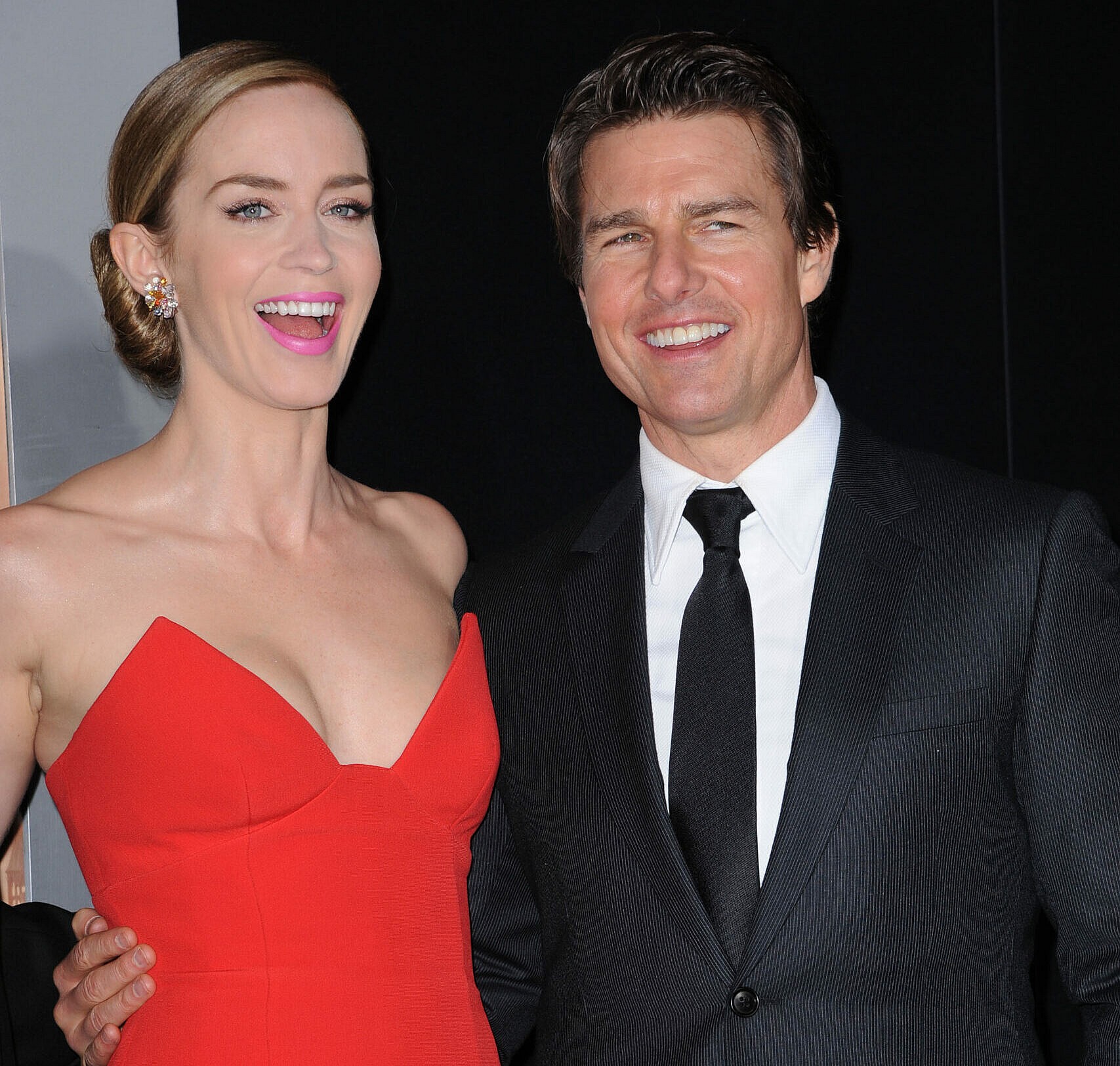 Emily Blunt and Tom Cruise