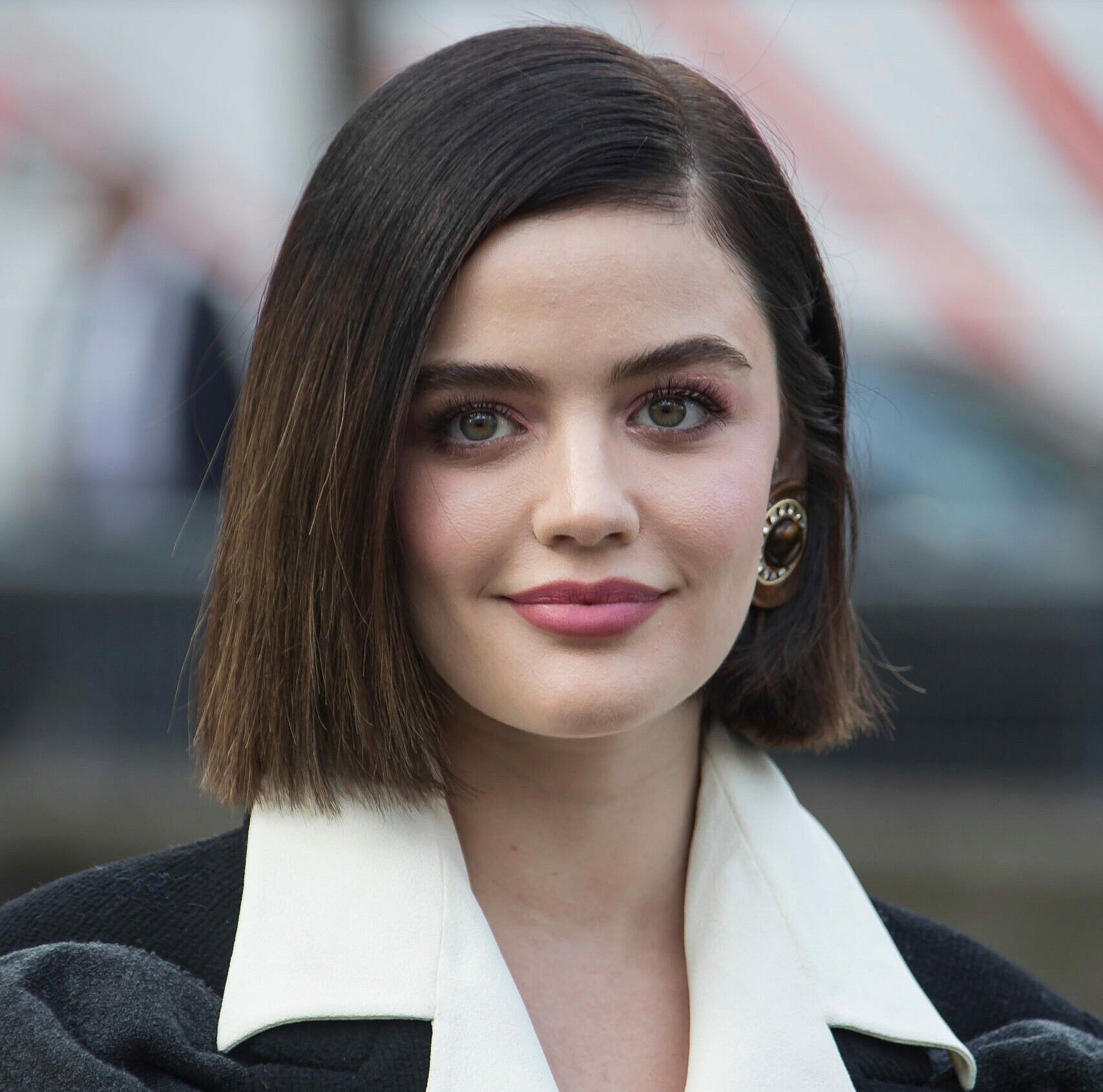 Lucy Hale attends the Miu Miu show