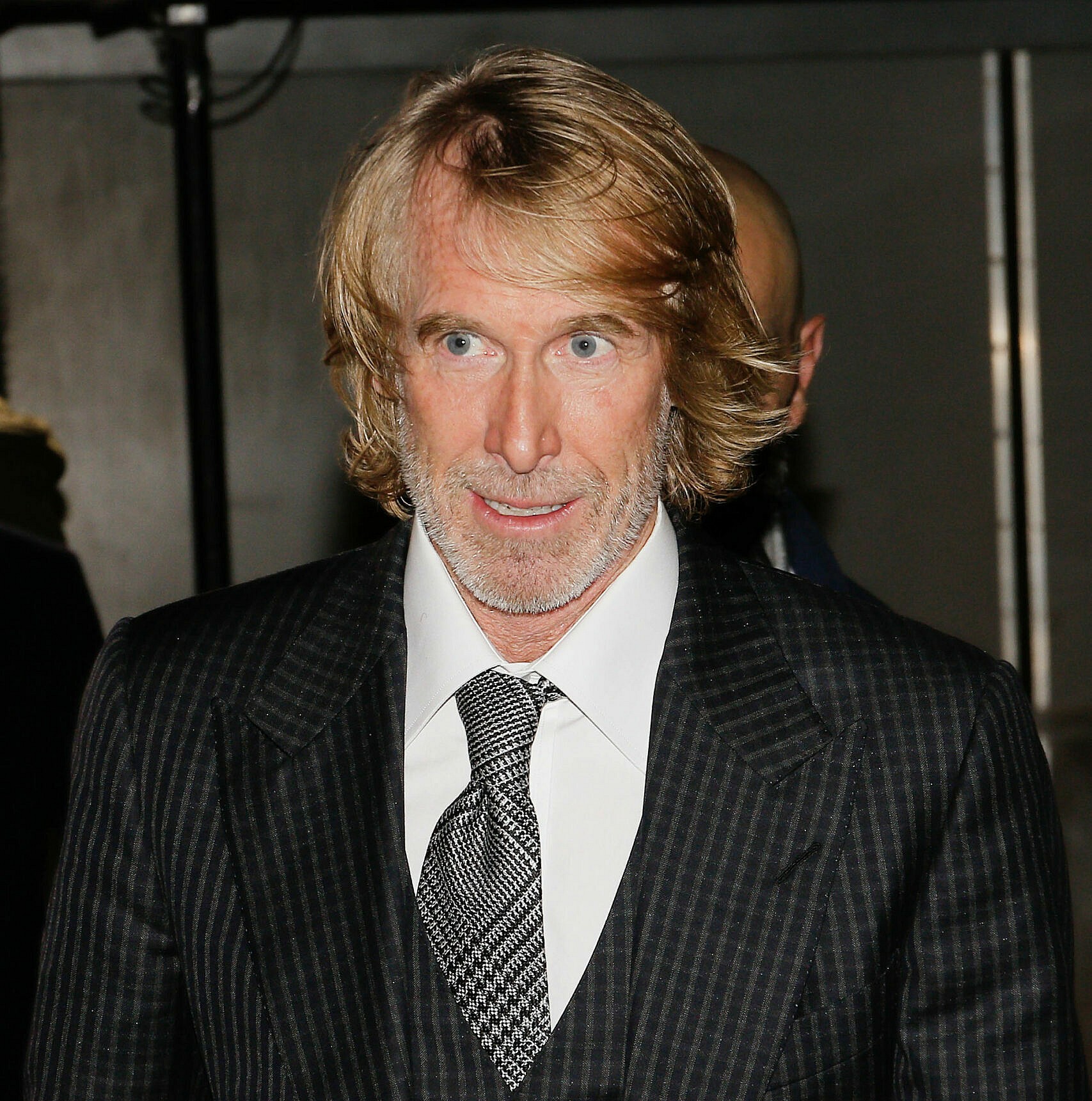 Michael Bay leaving Ambulance screening at UGC Normandie in Paris