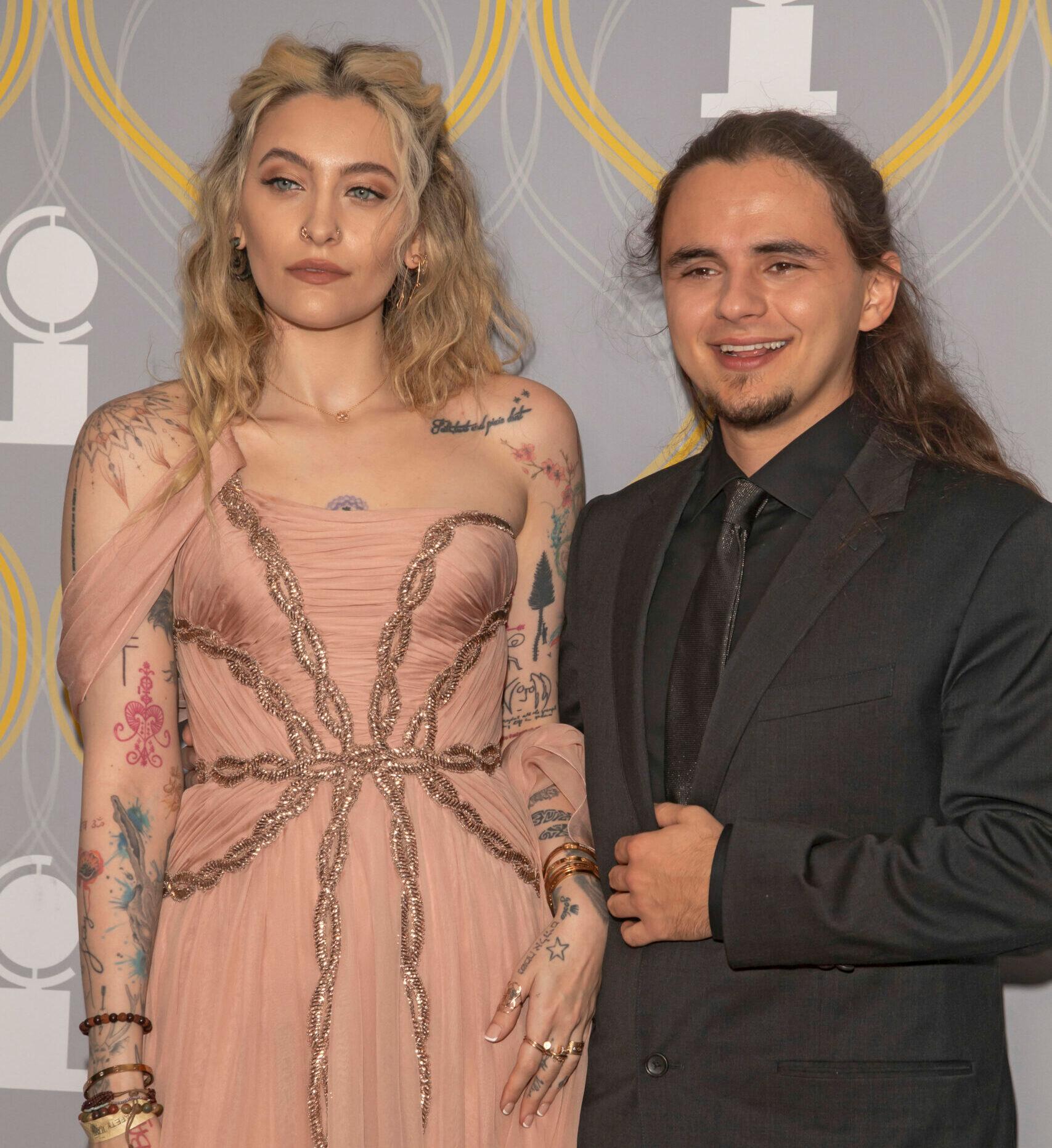 Prince and Paris Jackson attend the 75th Annual Tony Awards at Radio City Music Hall in New York City.