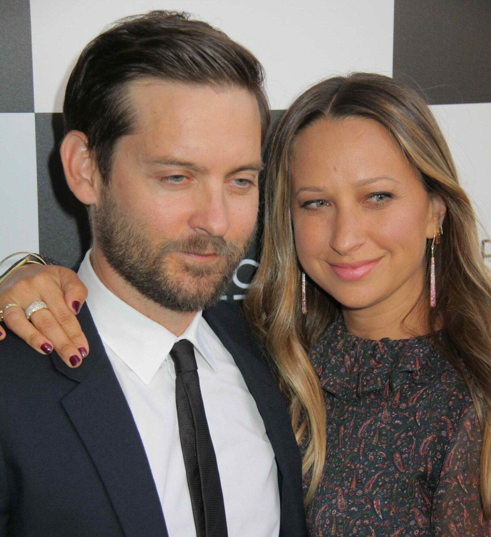 Tobey Maguire, Jennifer Meyer 09/08/2015 The Los Angeles Premiere of gPawn Sacrificeh held at Harmony Gold in Los Angeles, CA