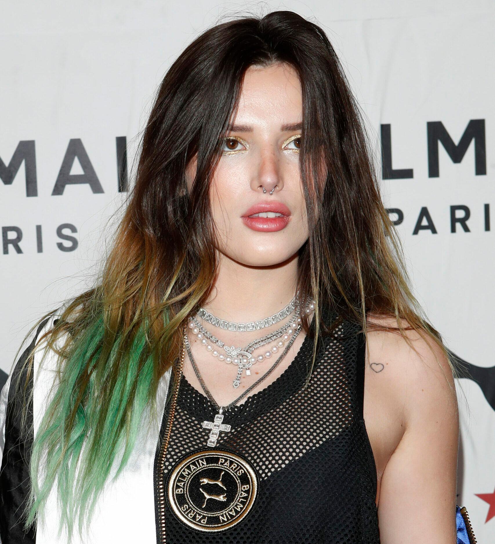 Bella Thorne at the 'PUMA x Balmain- created with Cara Delevingne' LA Launch Event at the Milk Studios on November 21, 2019 in Los Angeles, CA