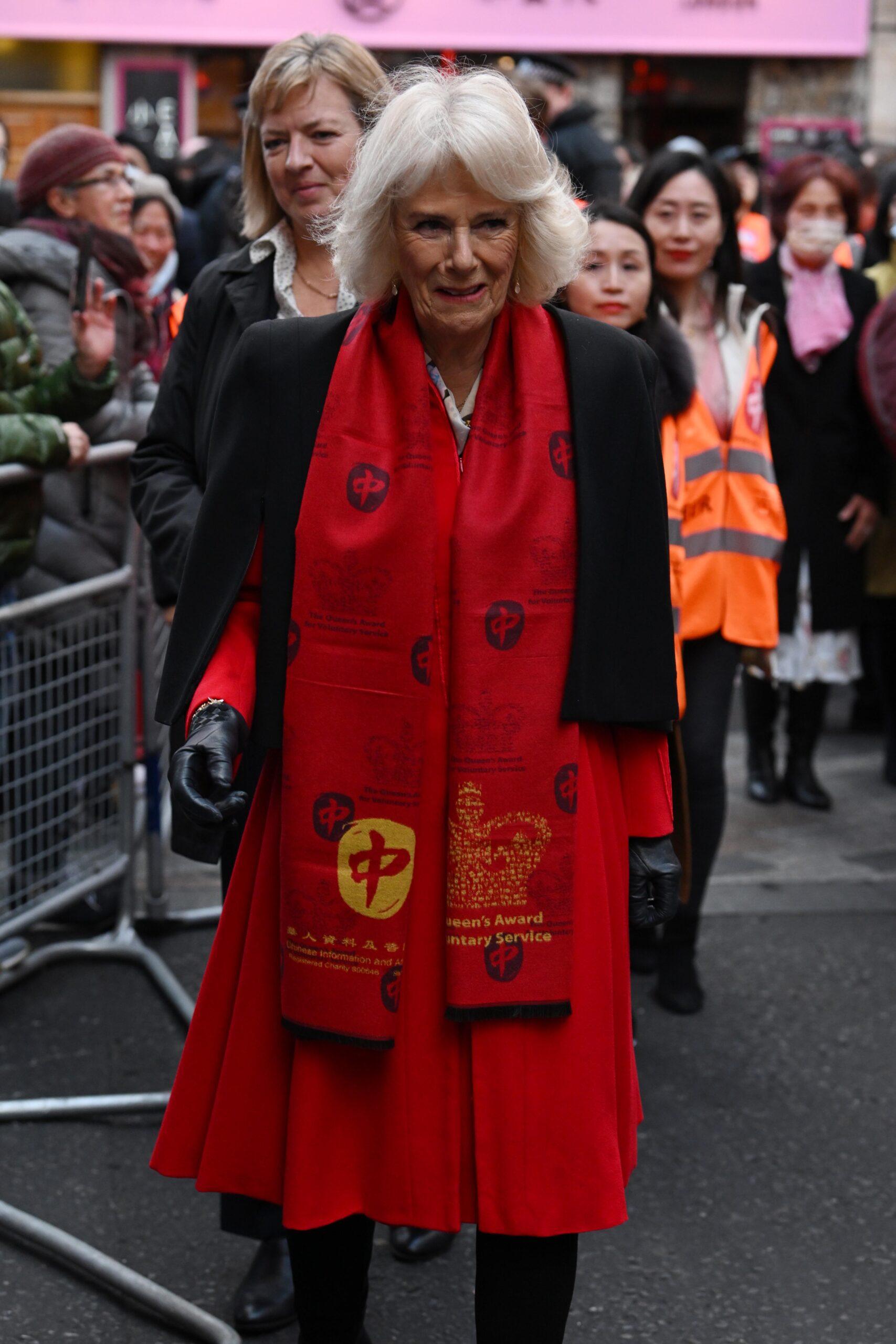 Prince Charles and Camilla Parker Bowles seen arriving in Chinatown on the first day of the Chinese New Year