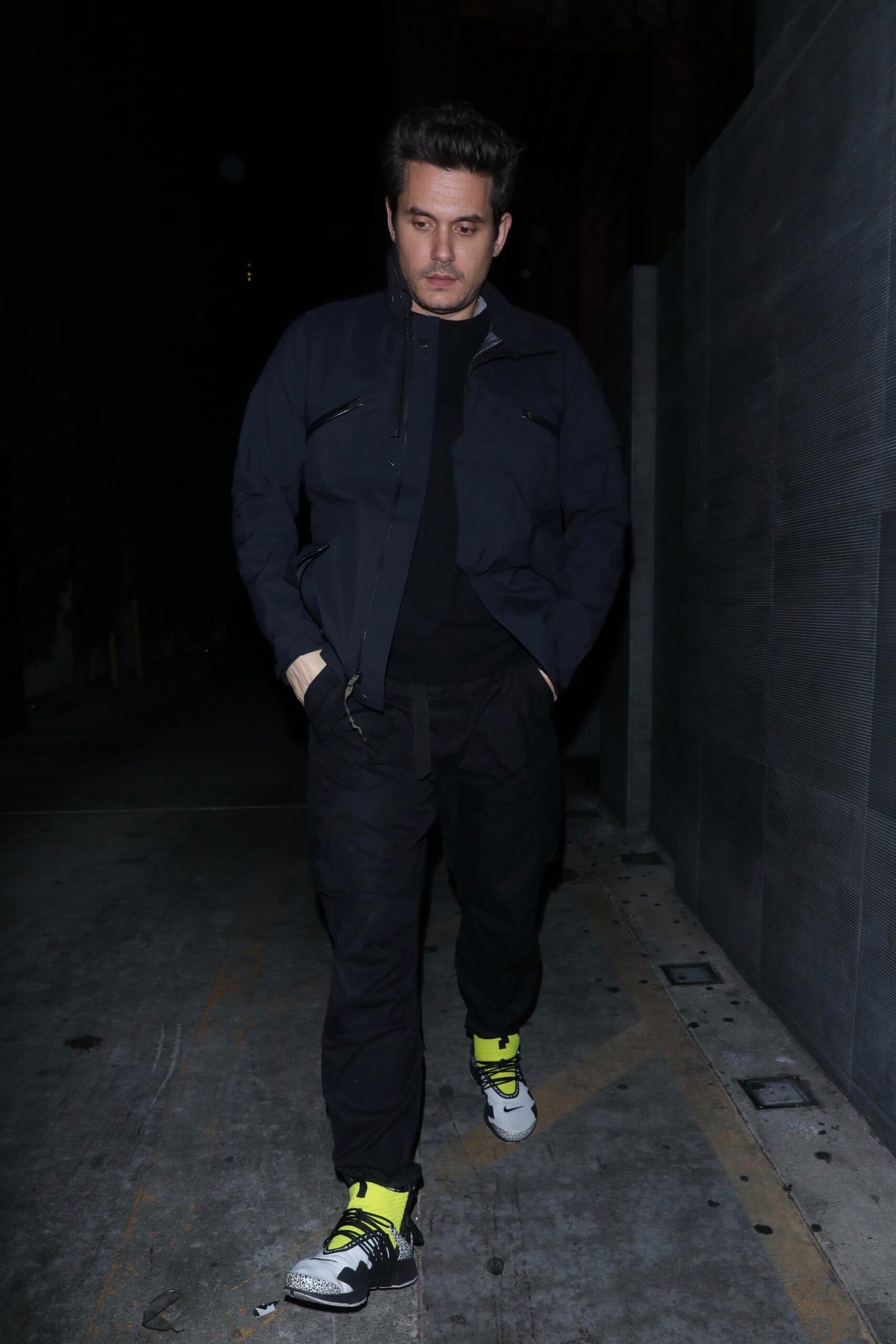 John Mayer is seen leaving Nobu LA