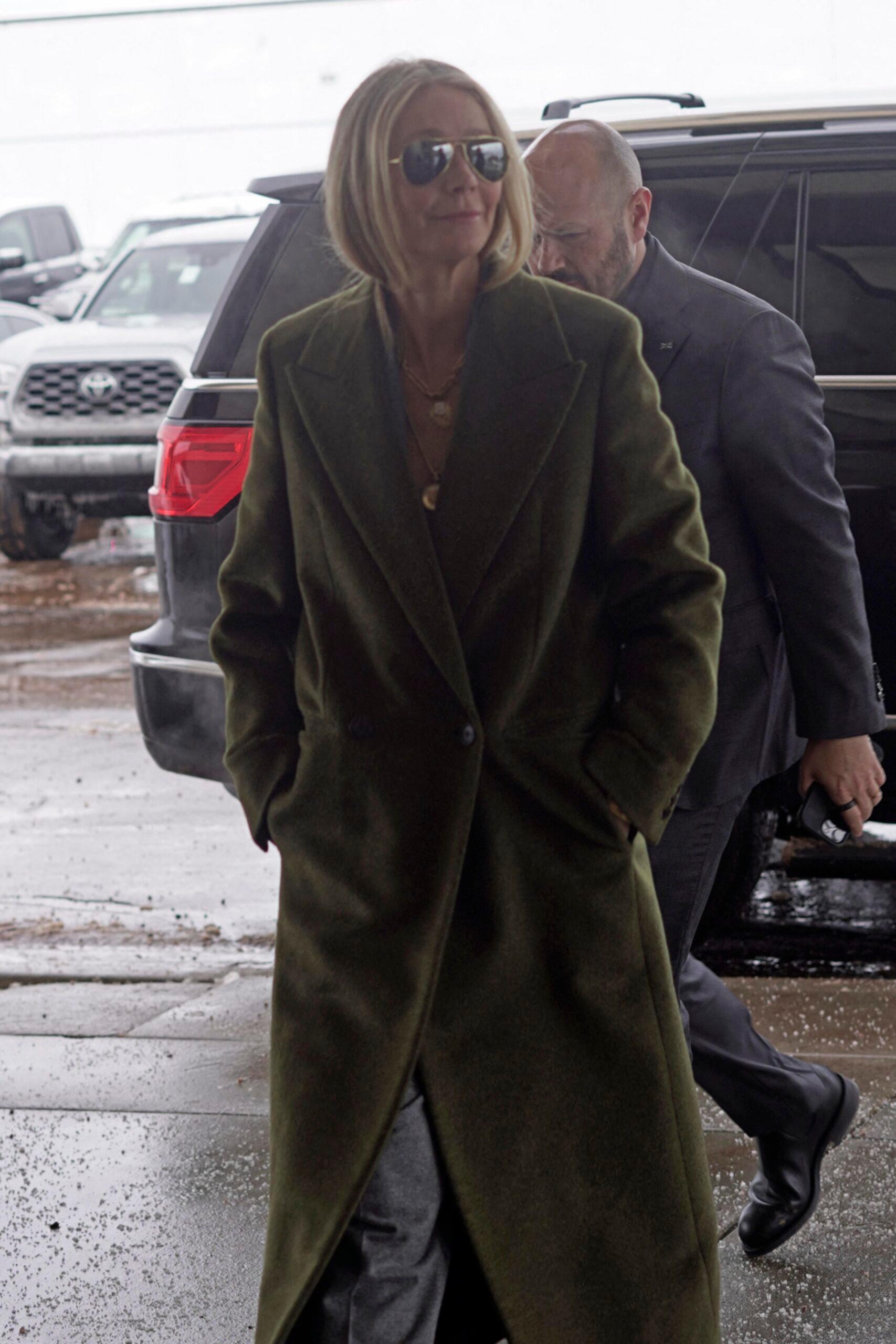 Gwyneth Paltrow is seen arriving at court for the 3rd day Paltrow is being sued for a ski crash in 2016