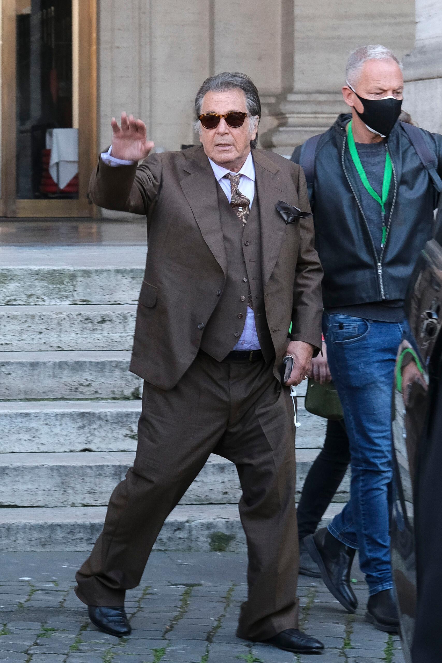 Archive Photos of the italian set of The House of Gucci movie