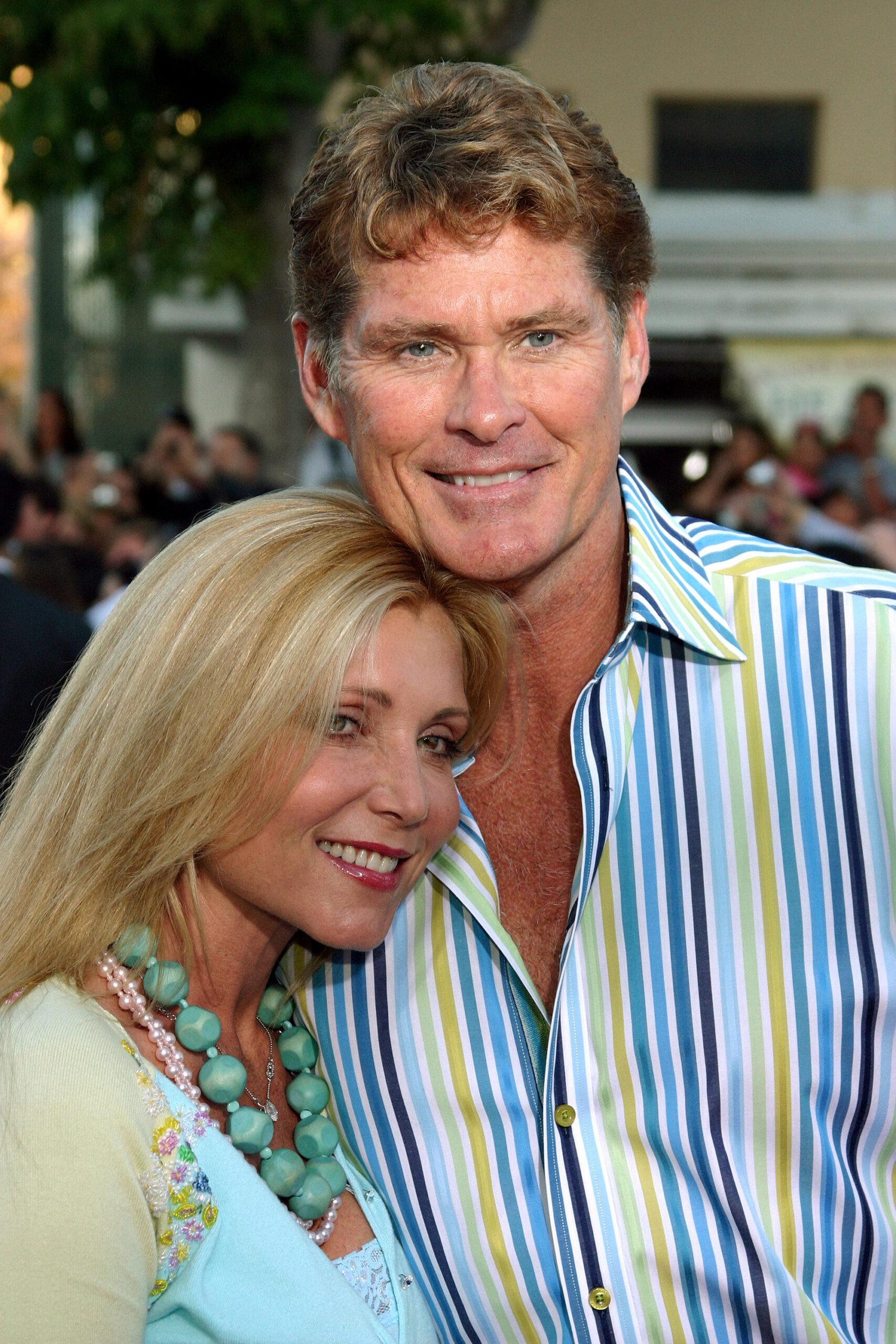 David Hasselhoff and Pamela Bach attend World premiere of 'Mr. & Mrs. Smith' - Arrivals