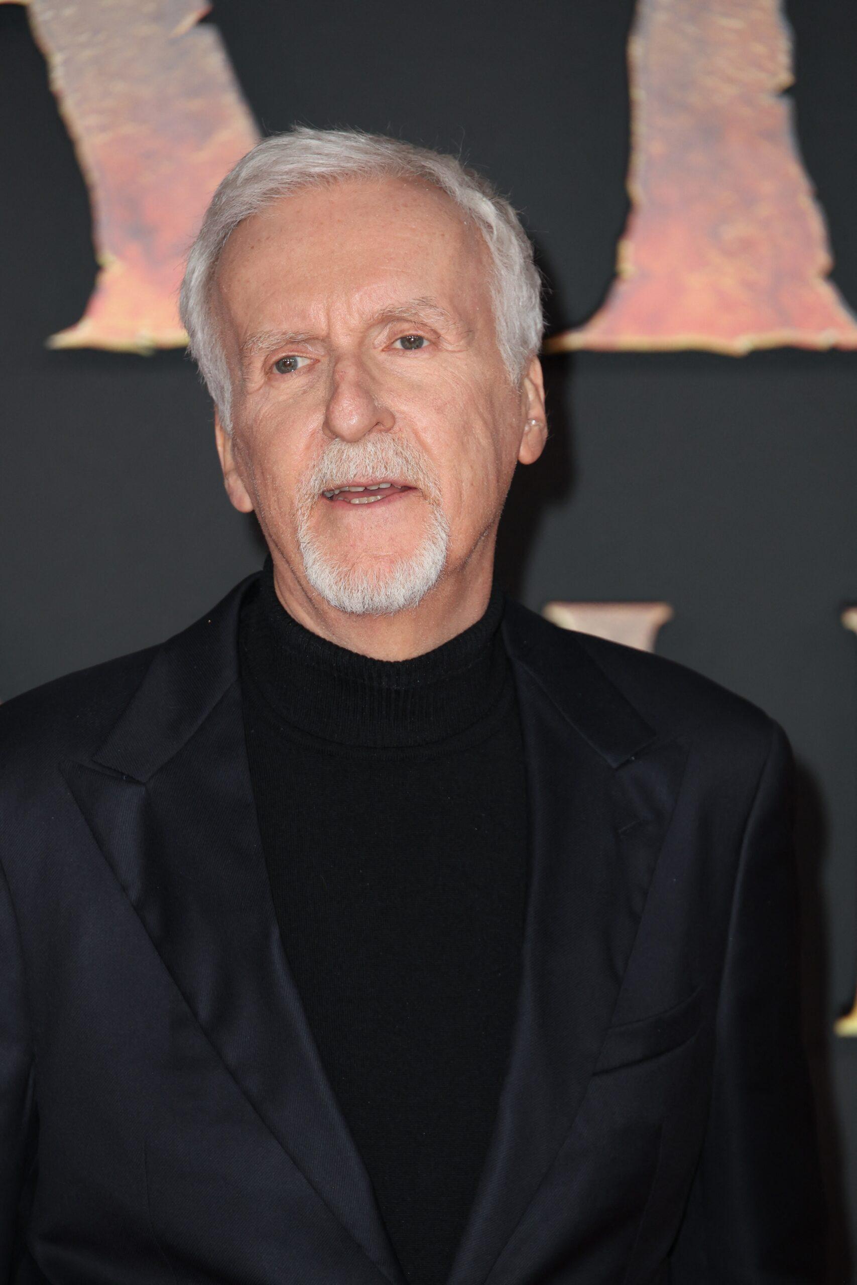 James Cameron at European premiere of "Avatar, Fire and Ash", on December 5