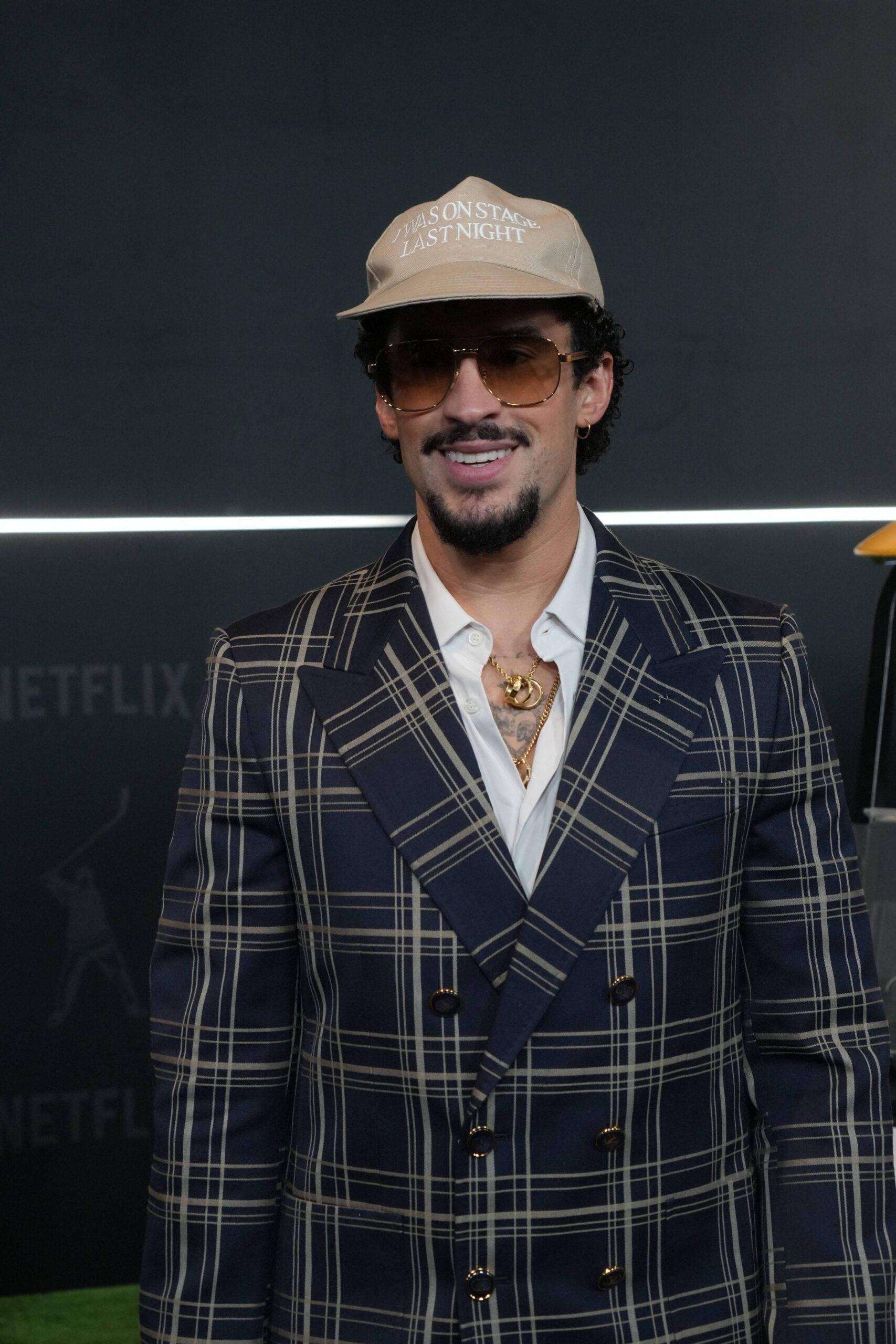 Bad Bunny at Happy Gilmore 2 New York Premiere-NYC
