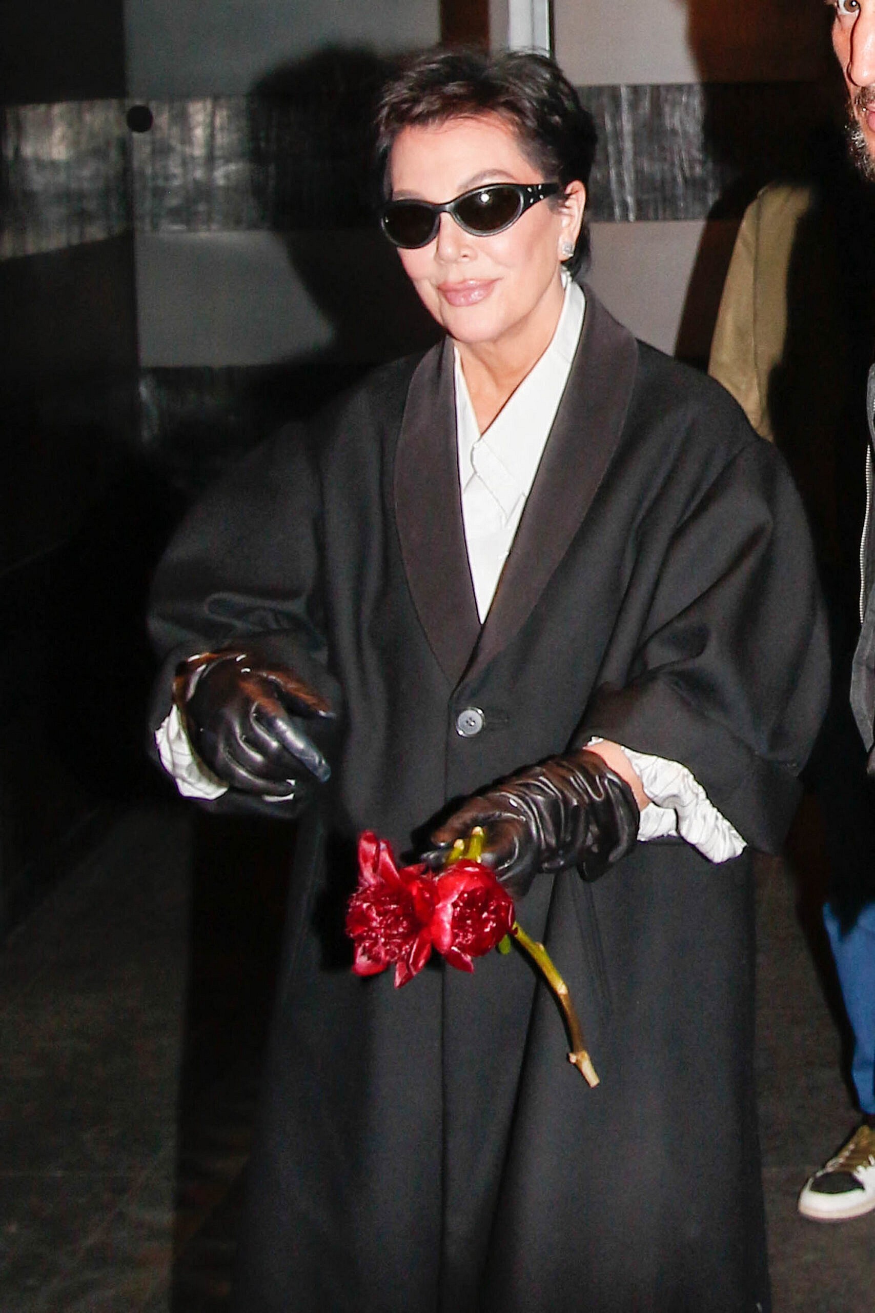 Kris Jenner is seen leaving Costes restaurant
