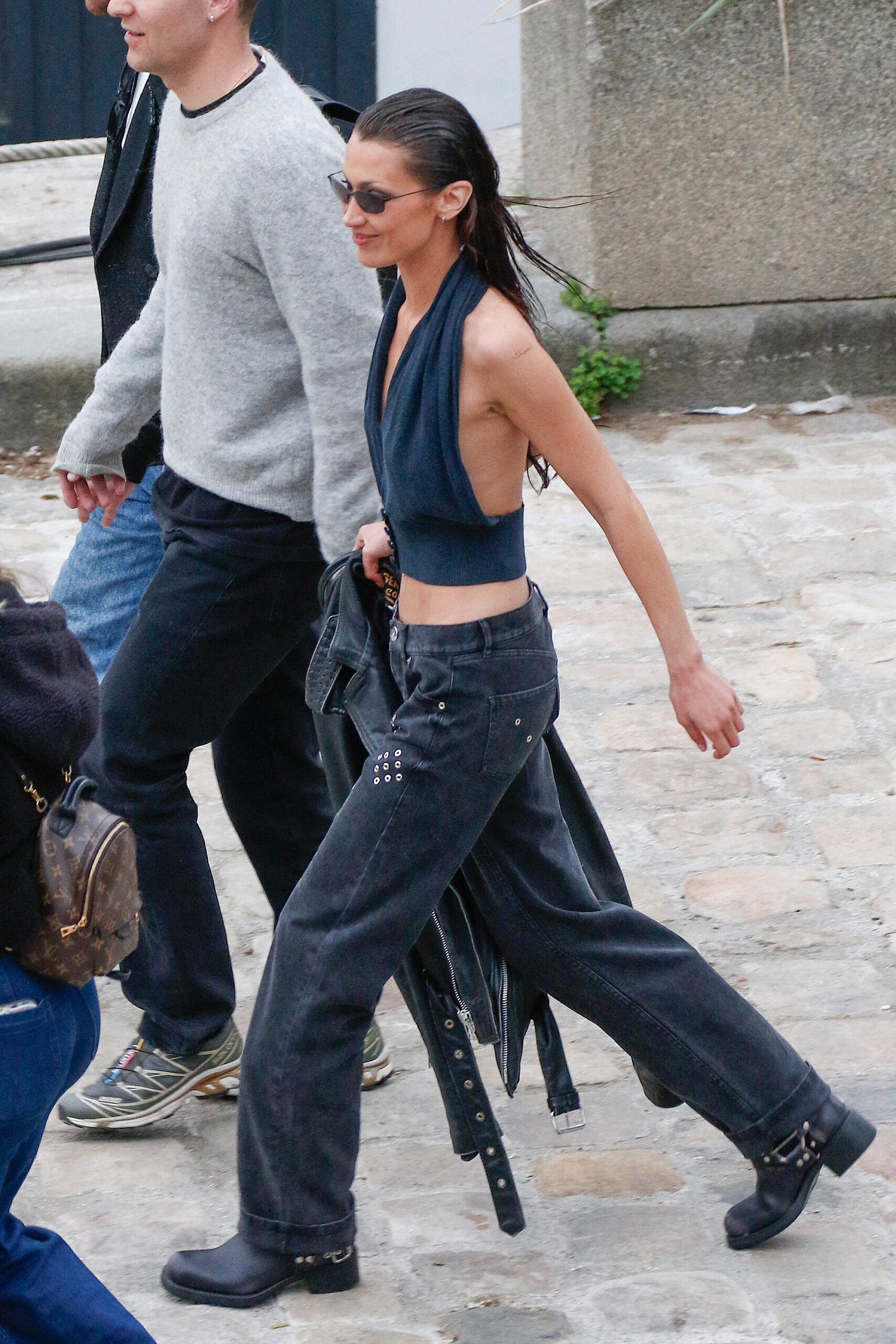 Bella Hadid is seen leaving The Beauty set in Paris