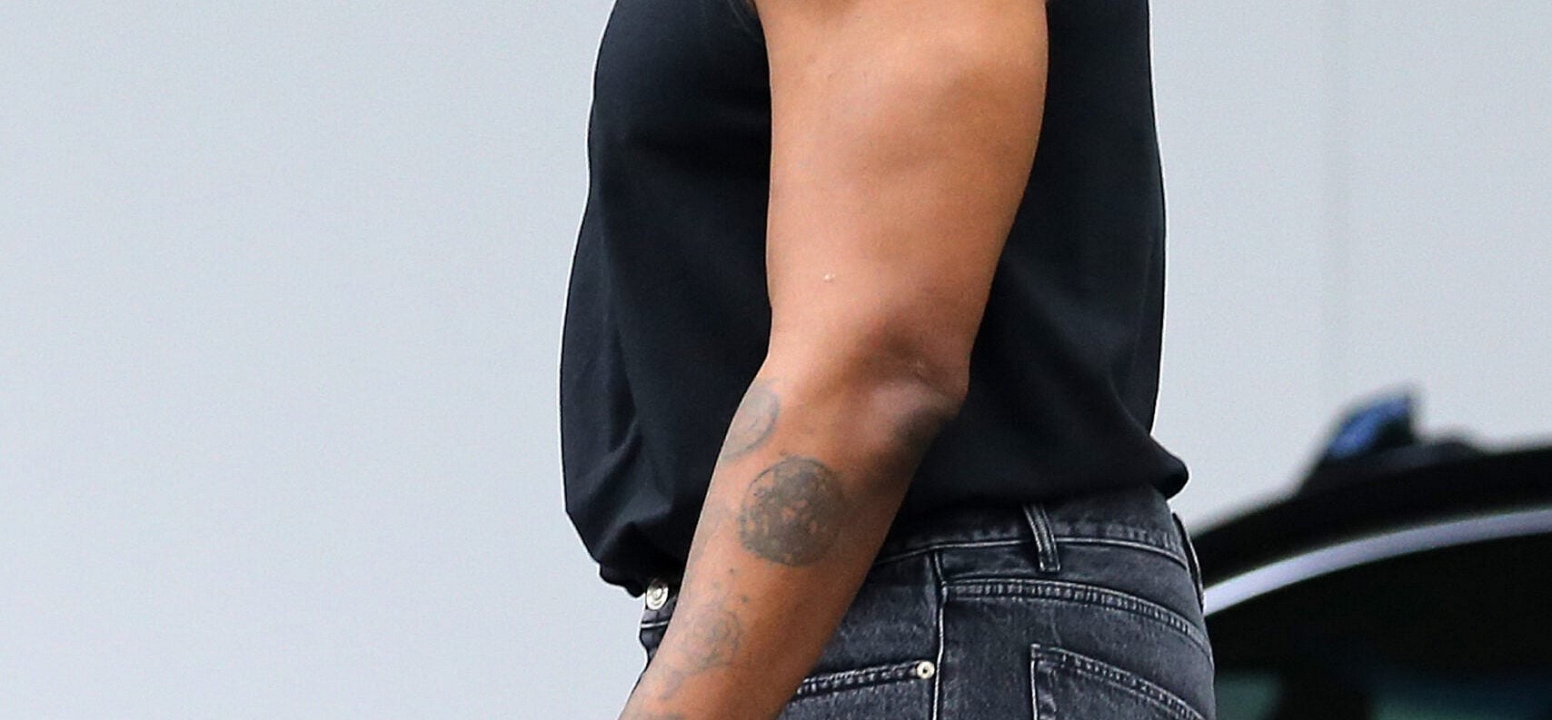 Newly single Kanye West and girlfriend Chaney Jones leave their hotel in Miami and are followed by a pretty blonde who also traveled with them in Miami