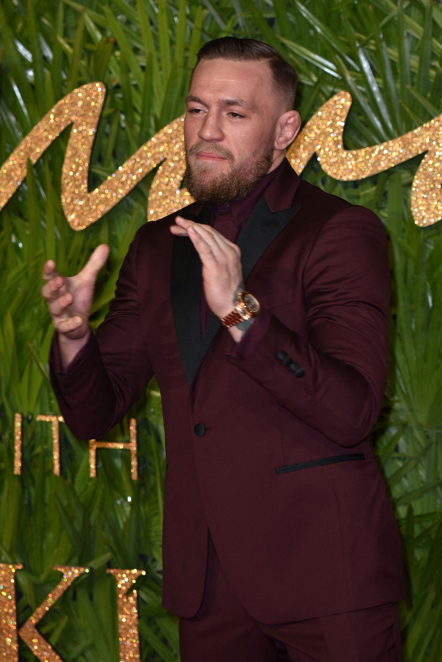Conor McGregor at The British Fashion Awards 2017