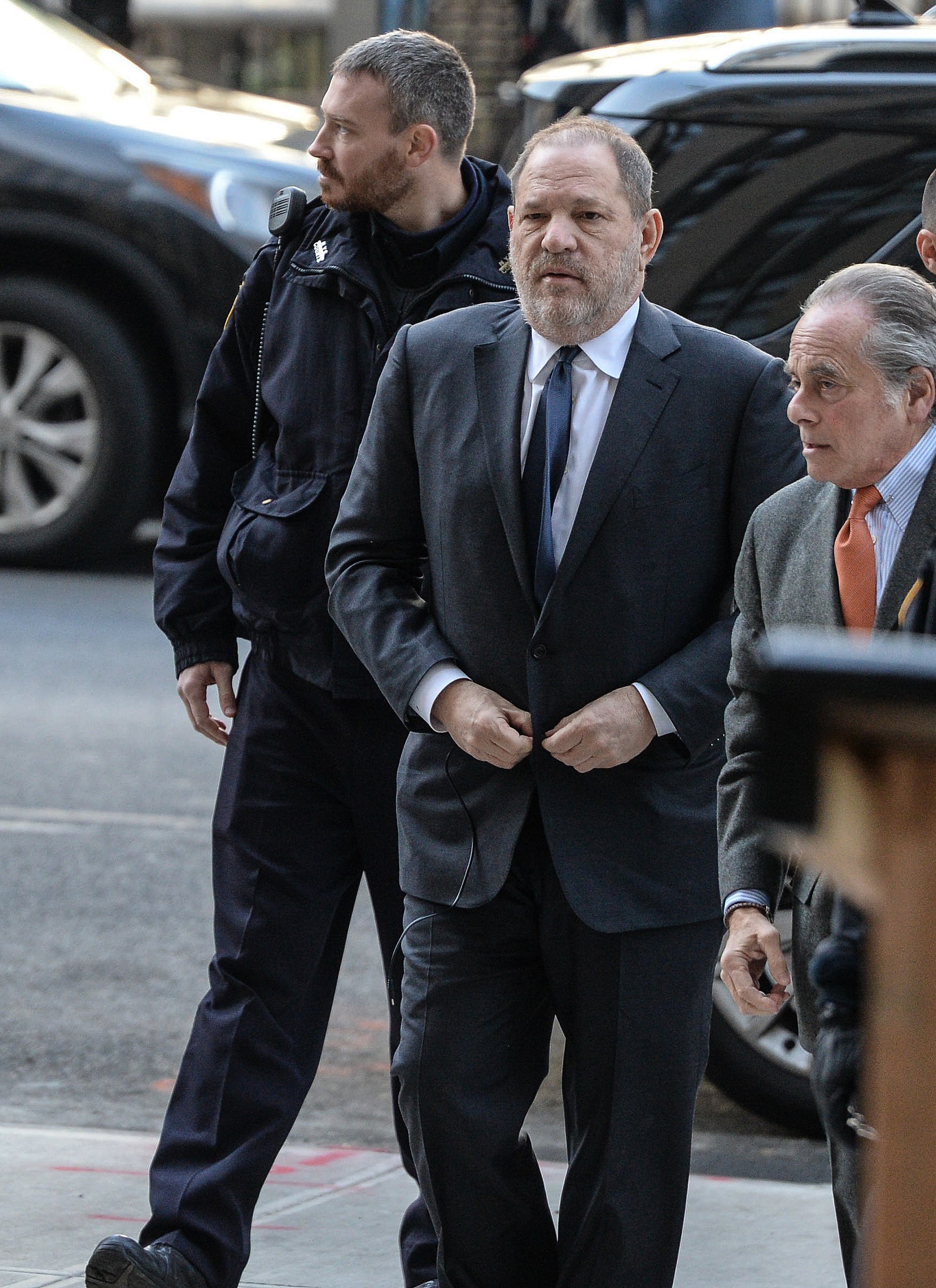 Harvey Weinstein heads into court
