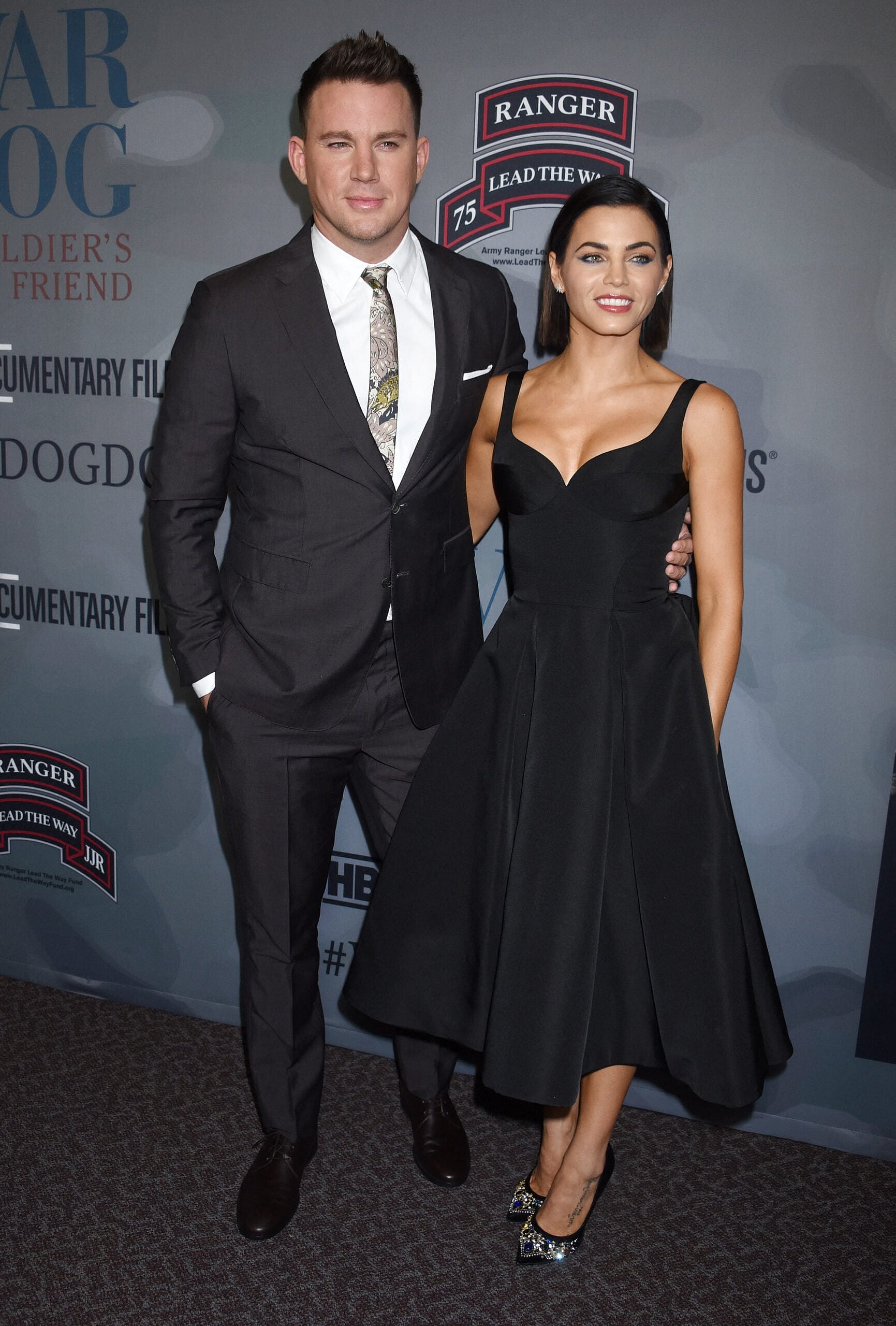 Channing Tatum and Jenna Dewan smiling