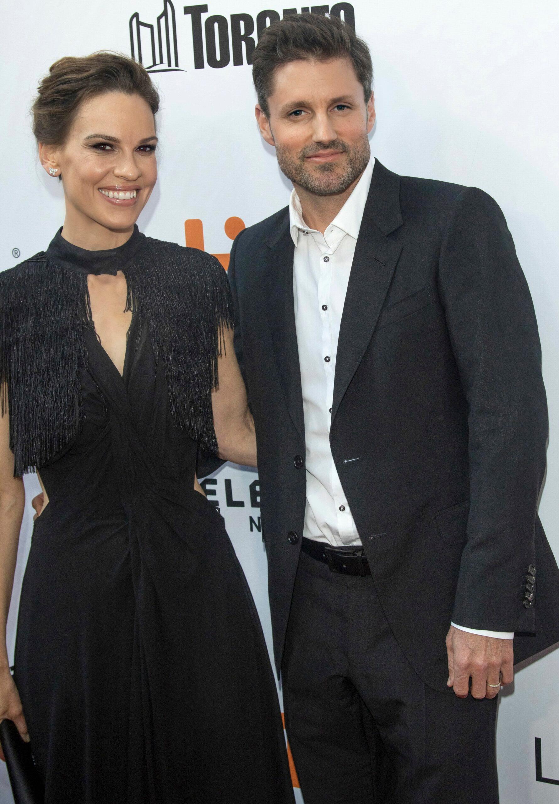 Hilary Swank & Philip Schneider at the 2018 American Music Awards