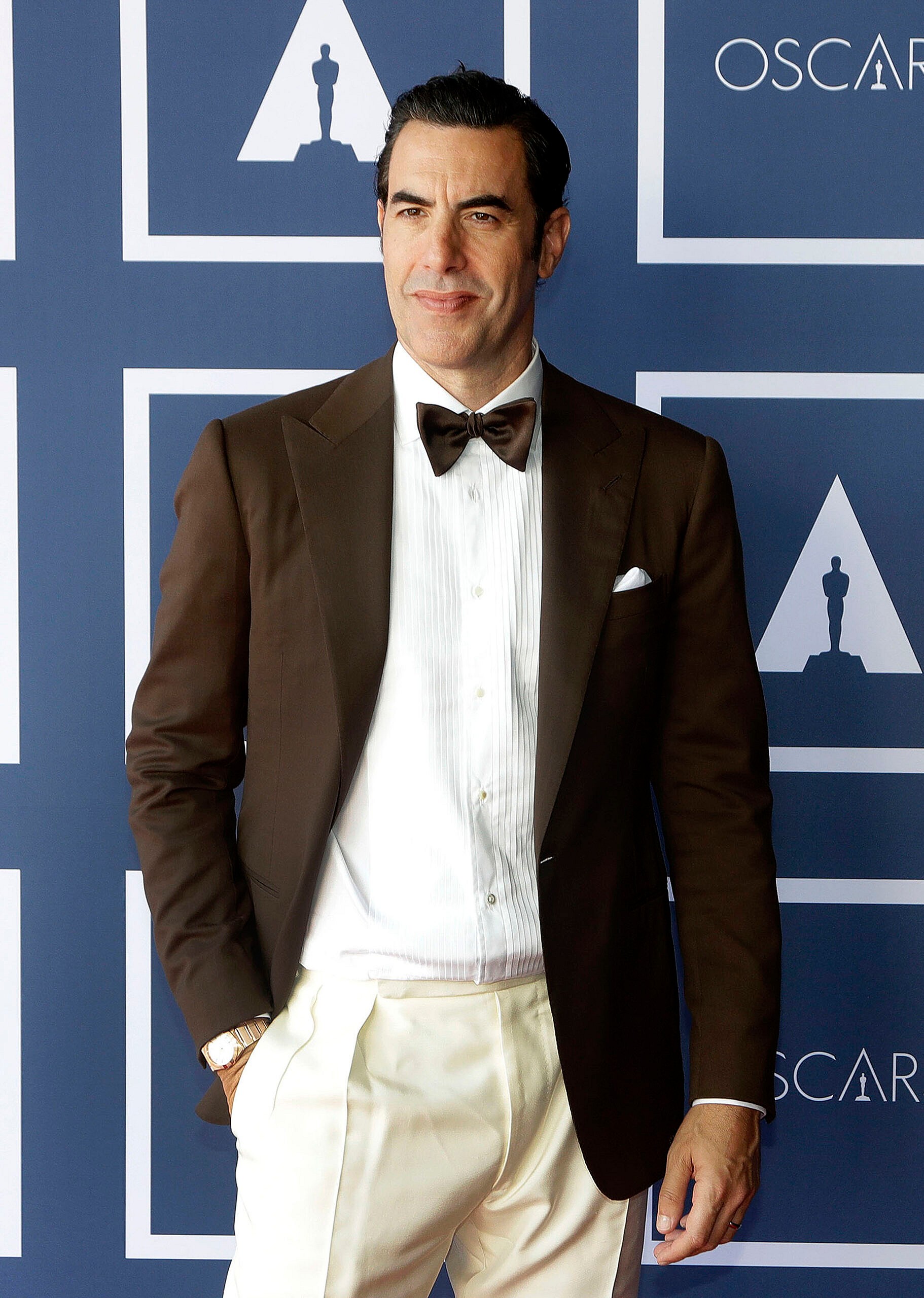 Sacha Baron Cohen at the 93rd Annual Academy Awards
