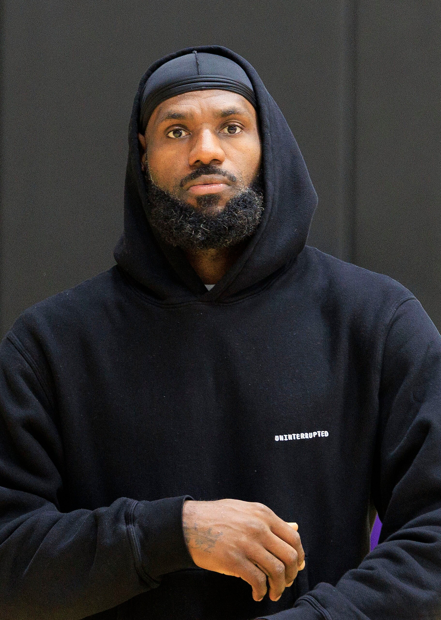 LeBron James present when Dalton Knecht and Bronny James are introduced to the media