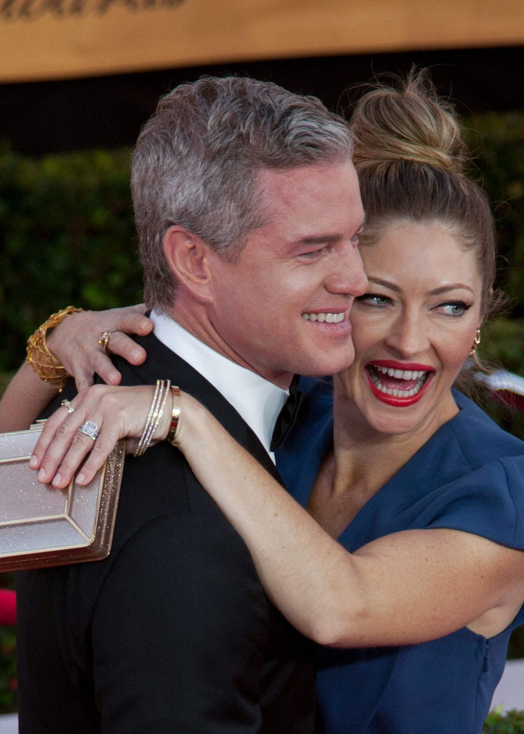 Eric Dane and Rebecca Gayheart at the red carpet of the 21st Annual Screen Actors Guild Awards