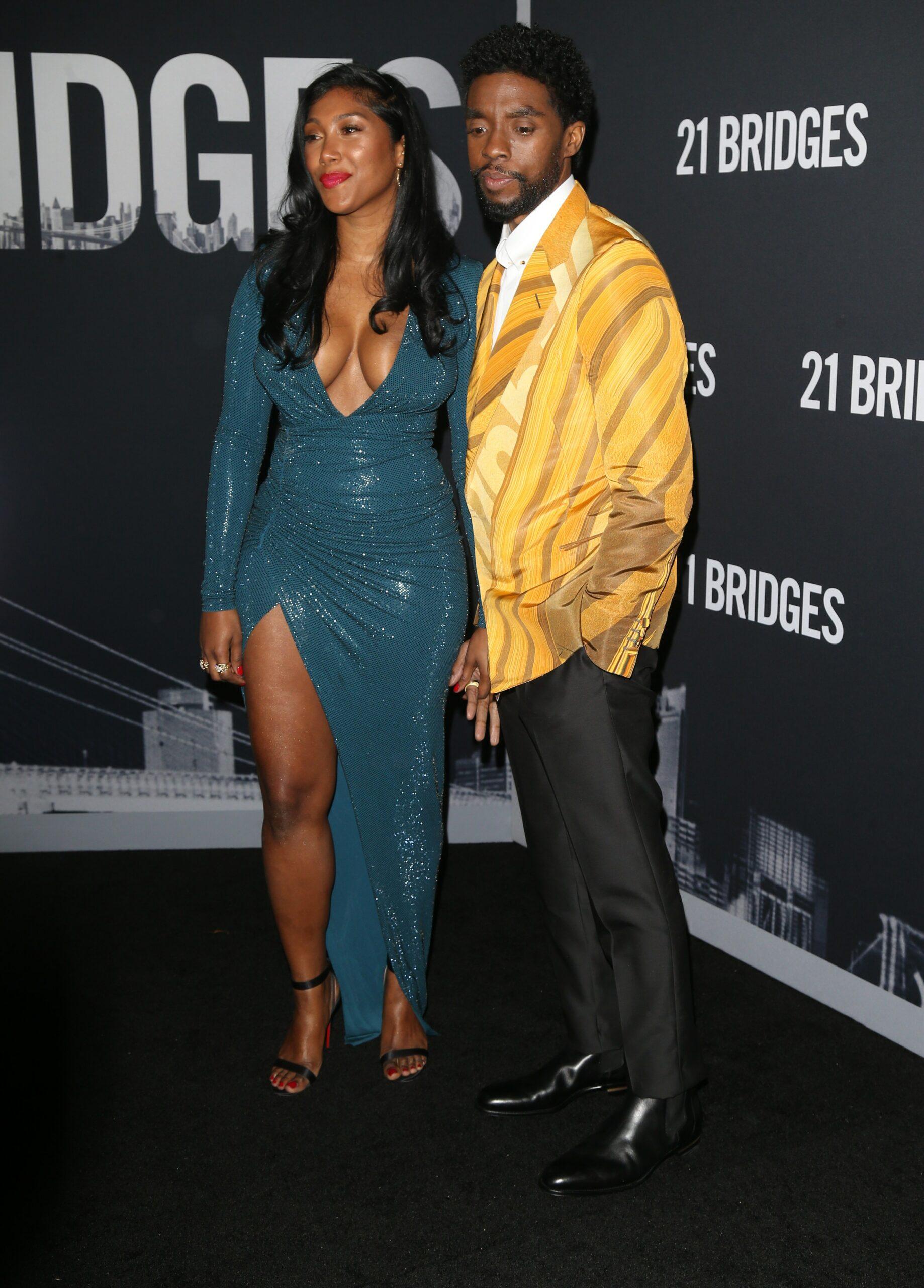 Chadwick Boseman and his wife Simone Ledward