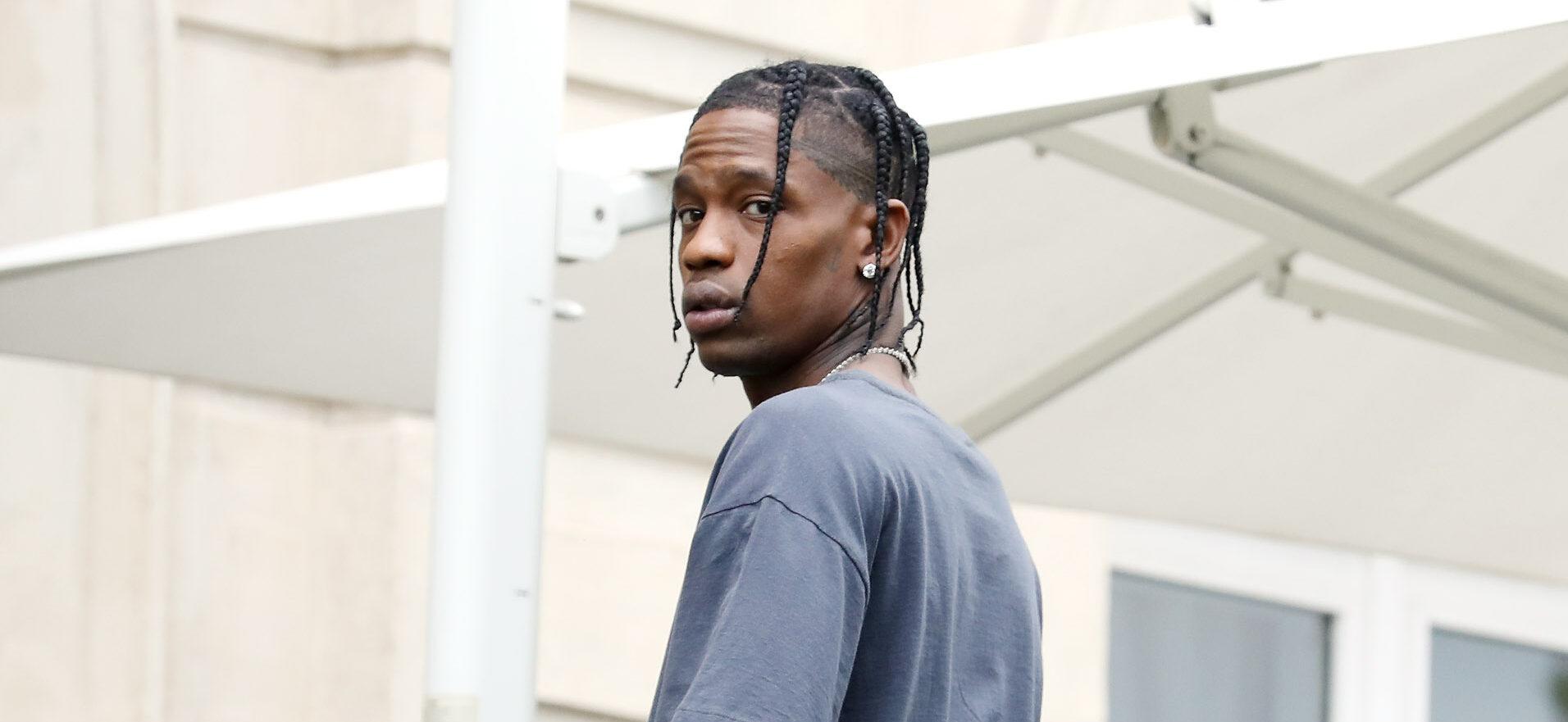 Travis Scott shooting for Christian Dior while Paris Fashion week