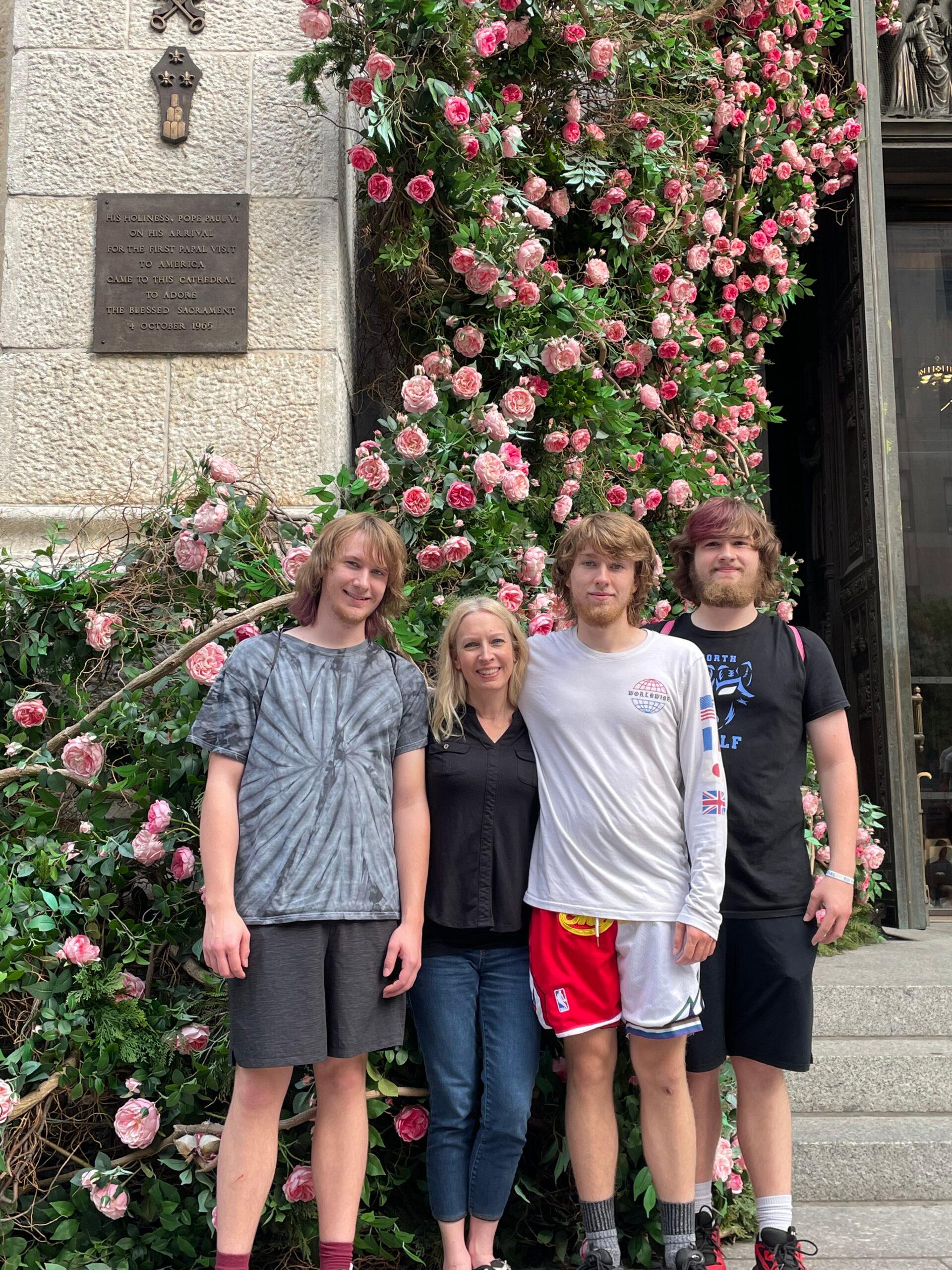 Melanie and her boys