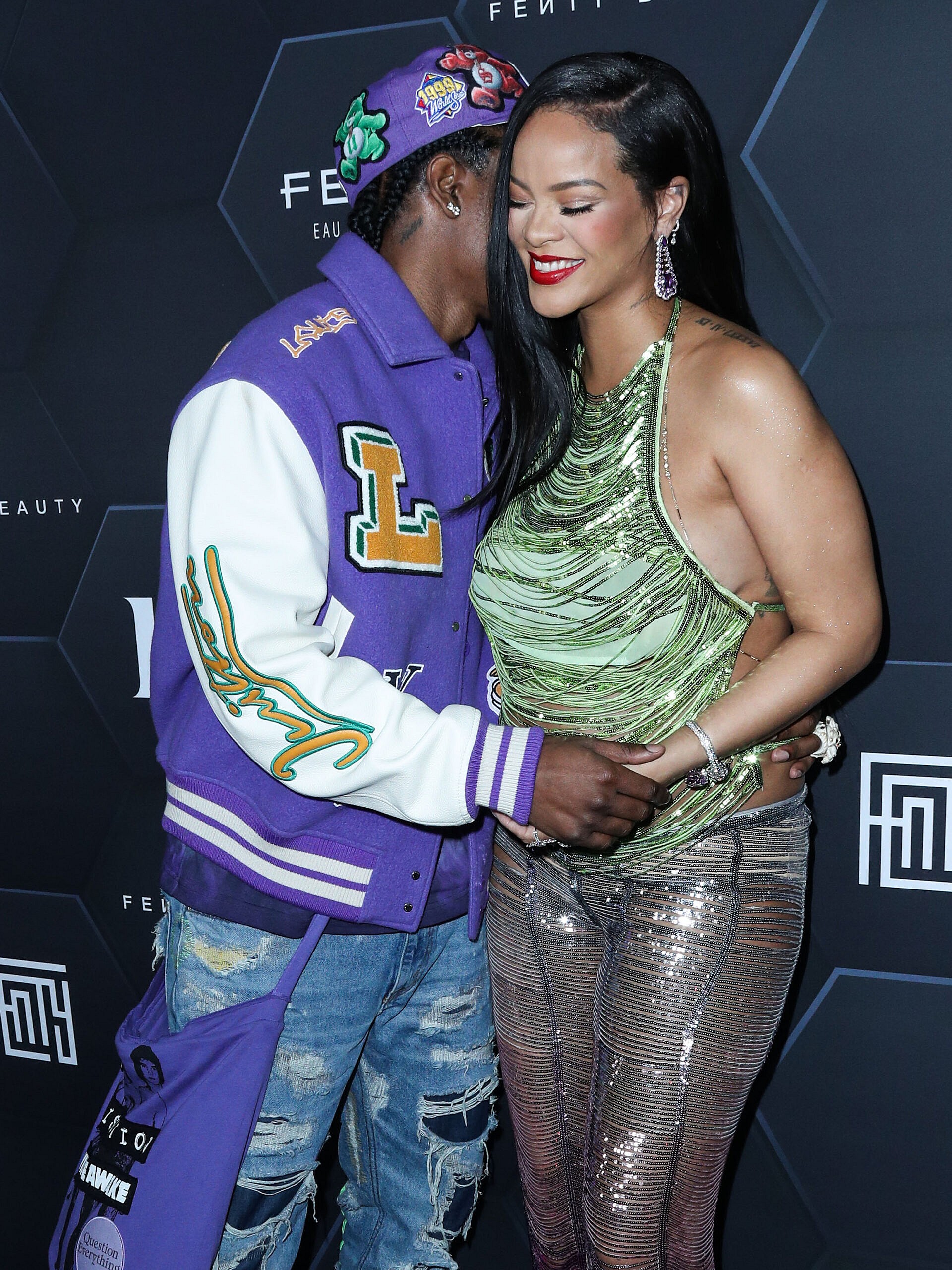 Rihanna at the Fenty Beauty and Fenty Skin photocall