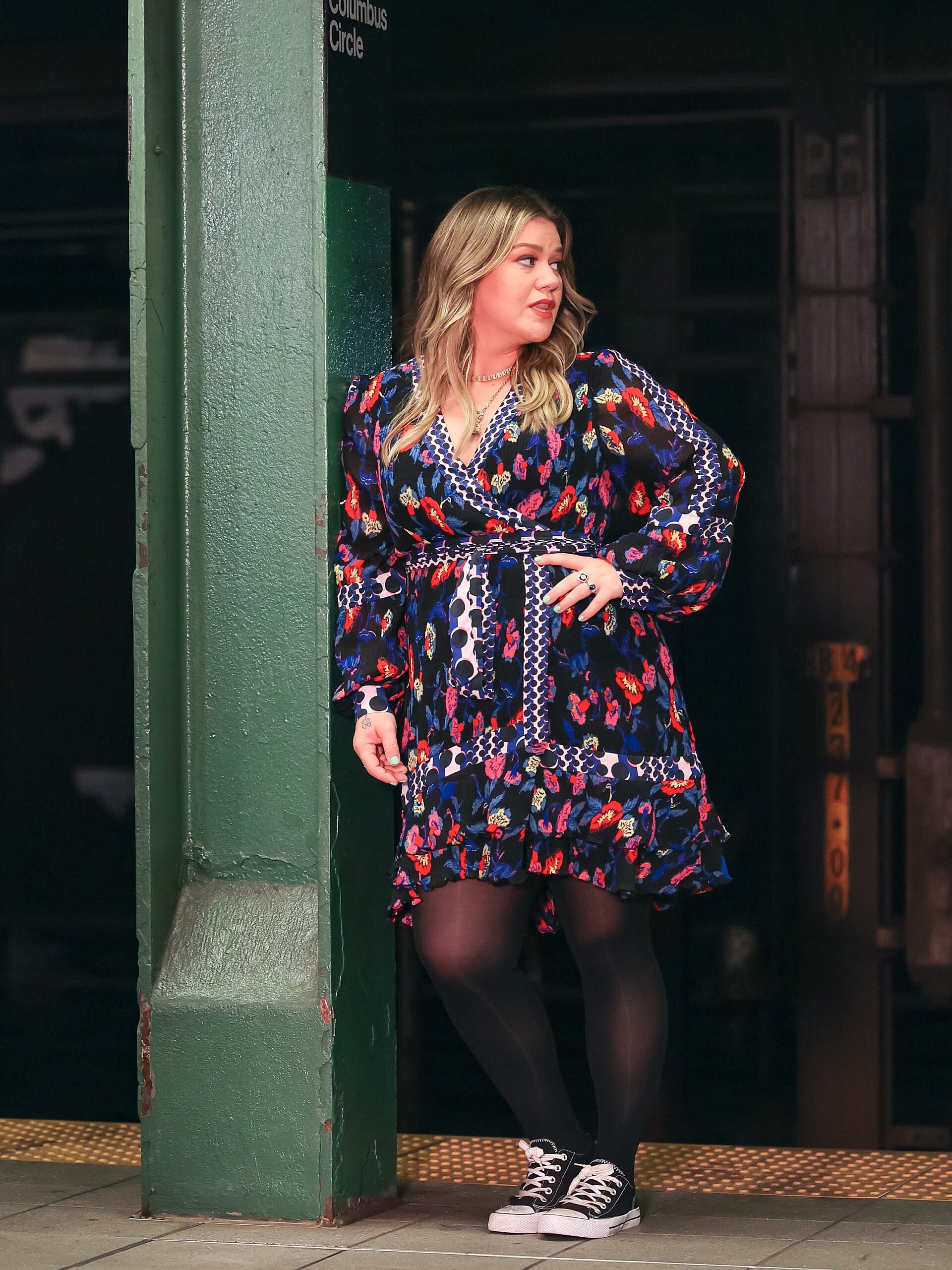 Kristin Chenoweth at set of apos The Kelly Clarkson Show apos