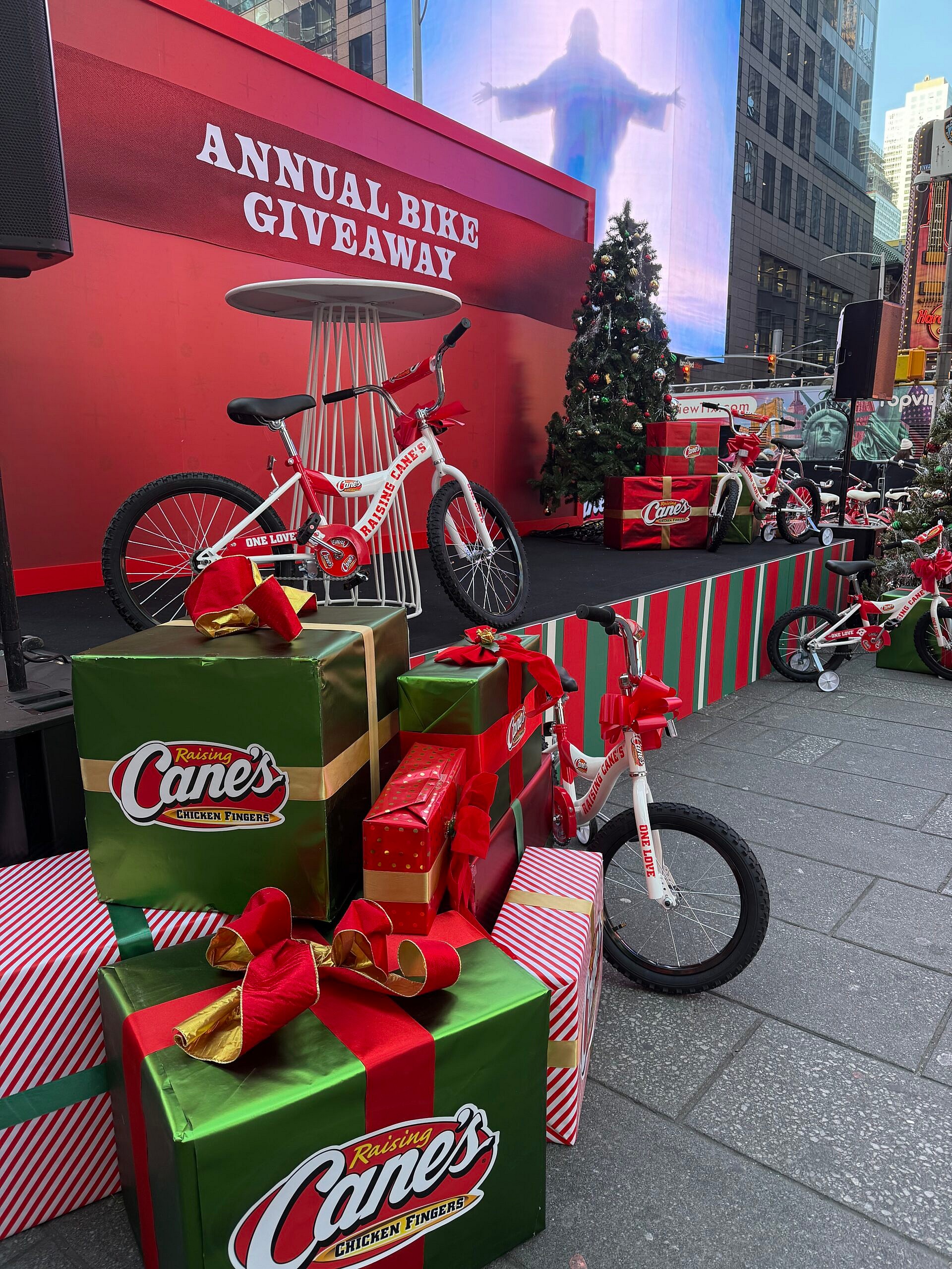 Raising Cane's bike giveaway in New York