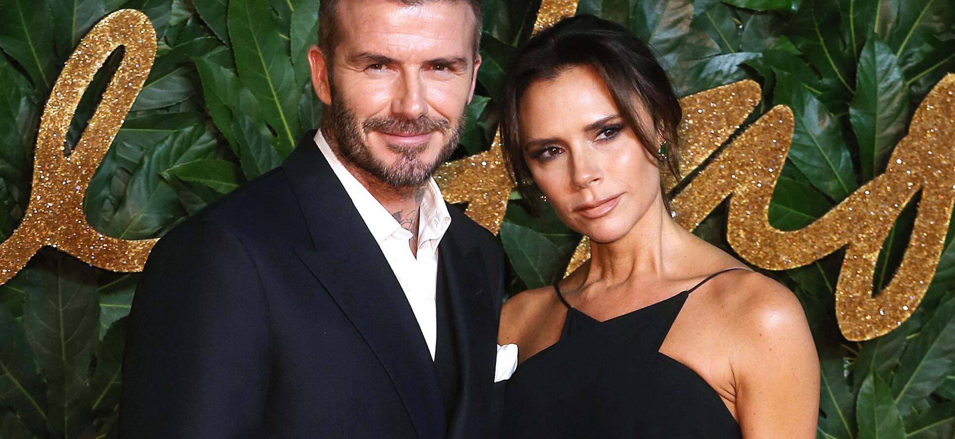 David Beckham and Victoria Beckham at The Fashion Awards 2018