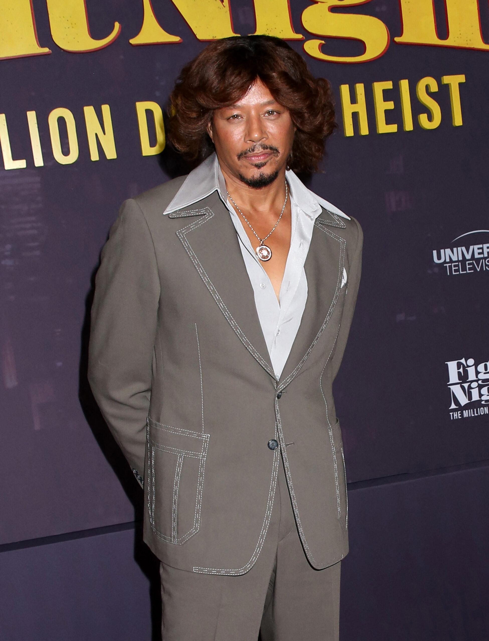 Terrence Howard posing on the red carpet.