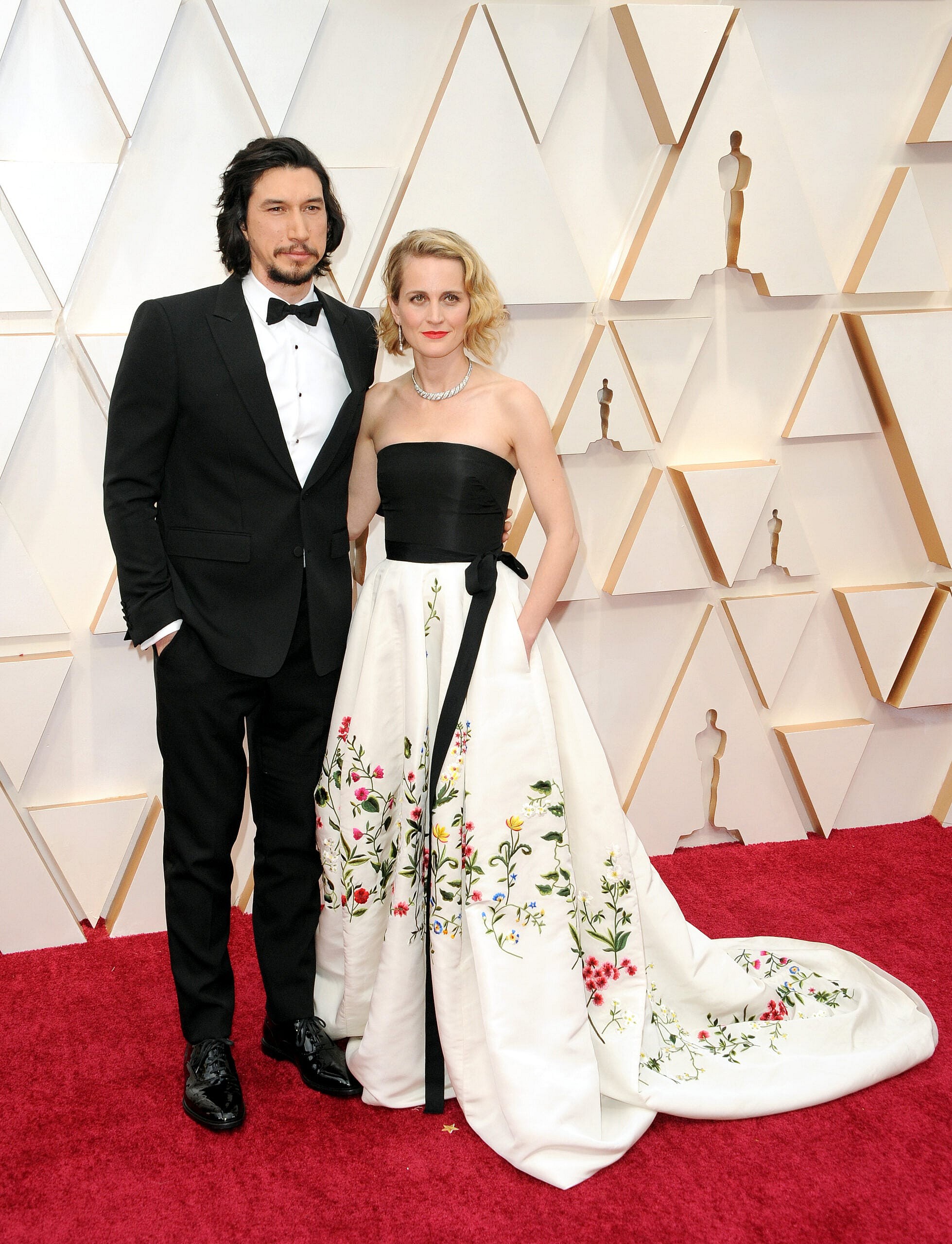 Adam Driver and Joanne Tucker at the 92nd Academy Awards